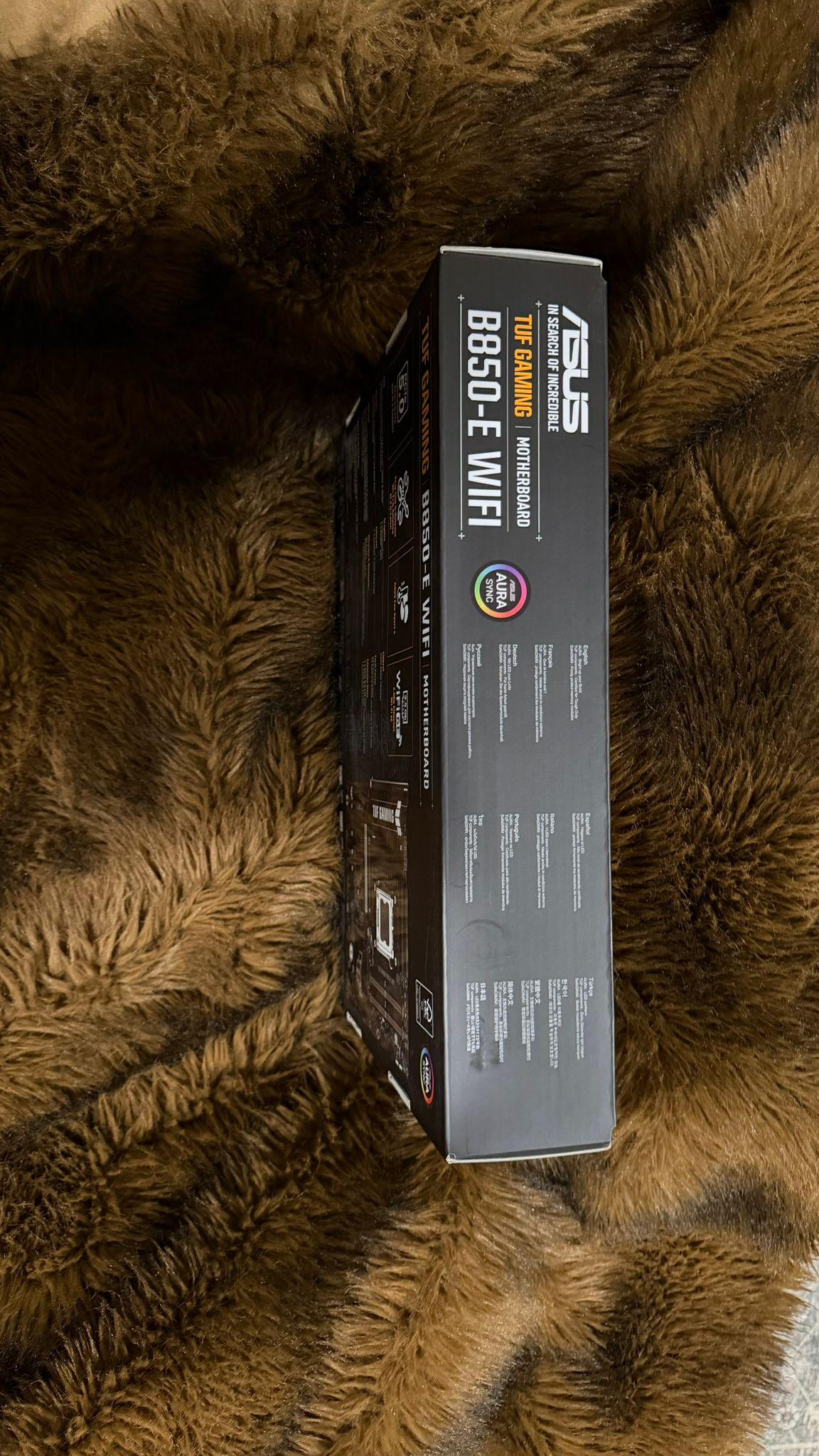 ASUS TUF GAMING B850-E WIFI6E AMD AM5 ATX Motherboard Unopened Box New