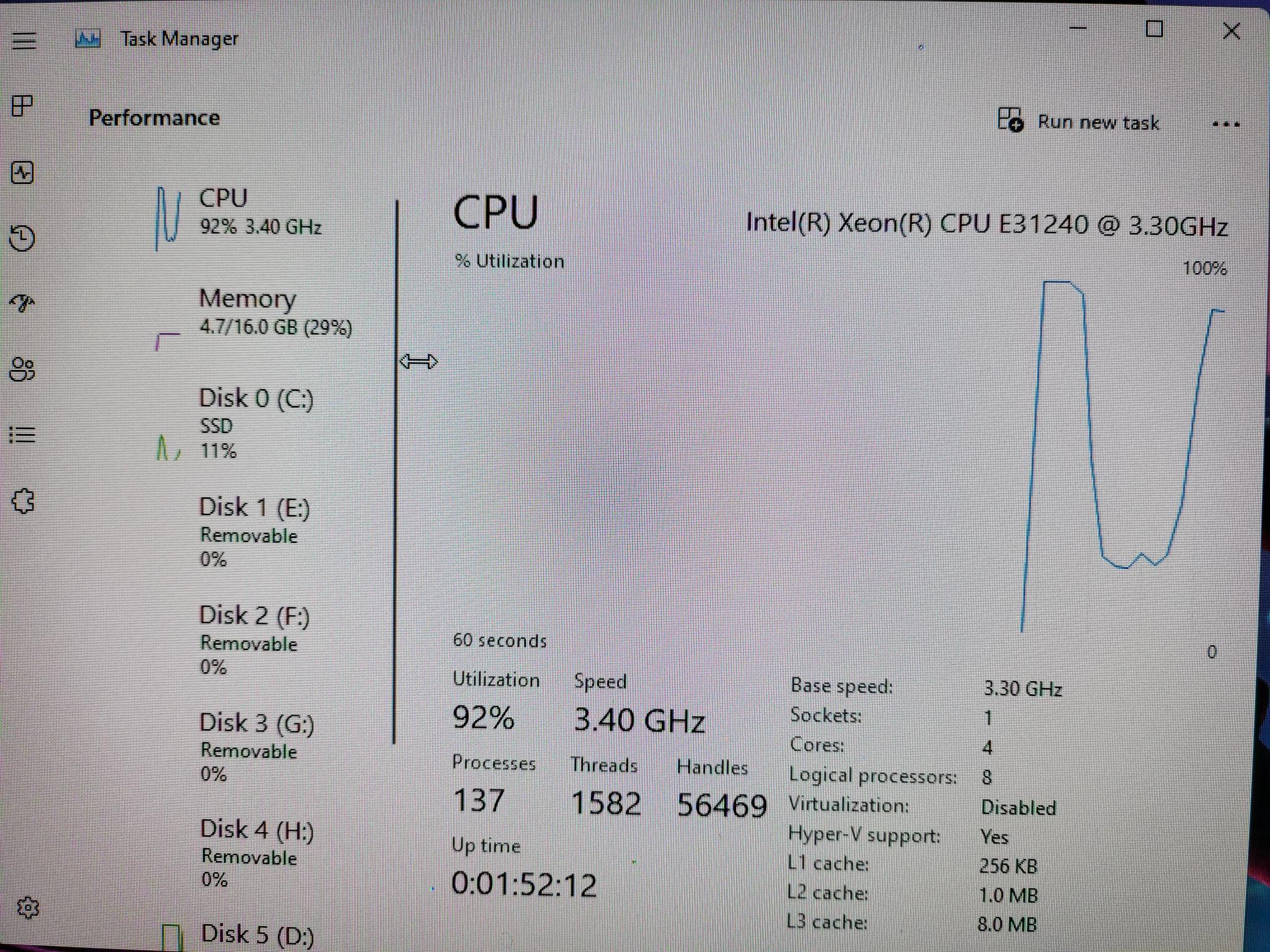 XeonE3 1240/RX580 8gb Gaming PC Computer 