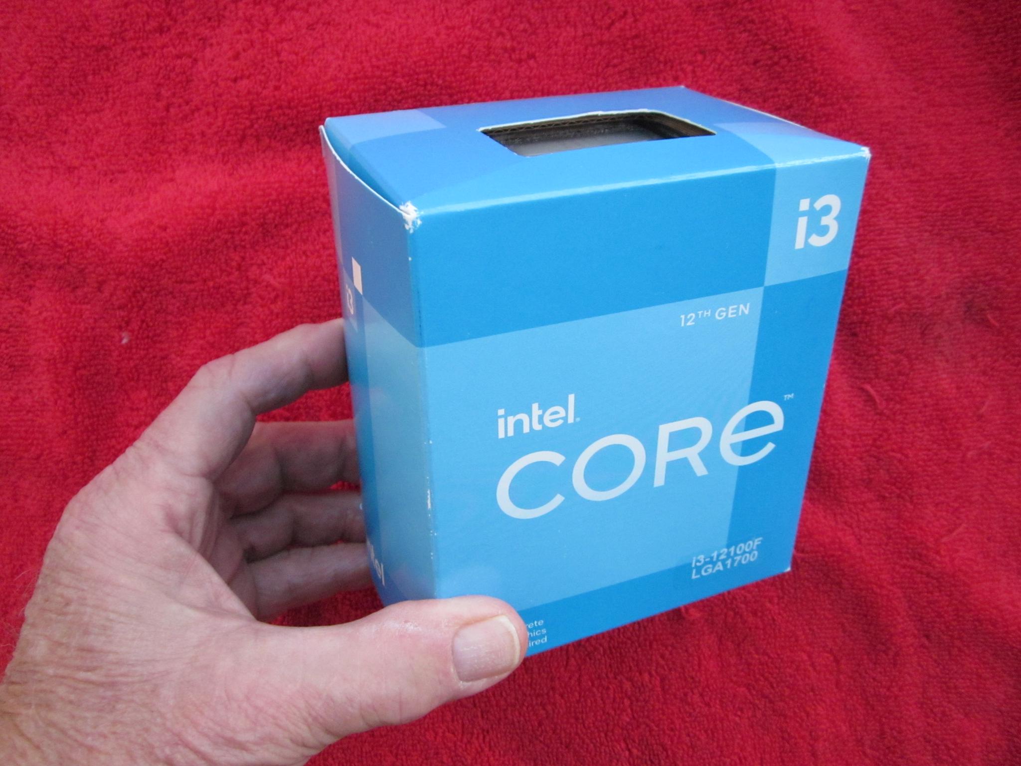 NEW! Intel Core i3-12100F CPU Processor 3.3/4.3 GHz Quad Core LGA1700