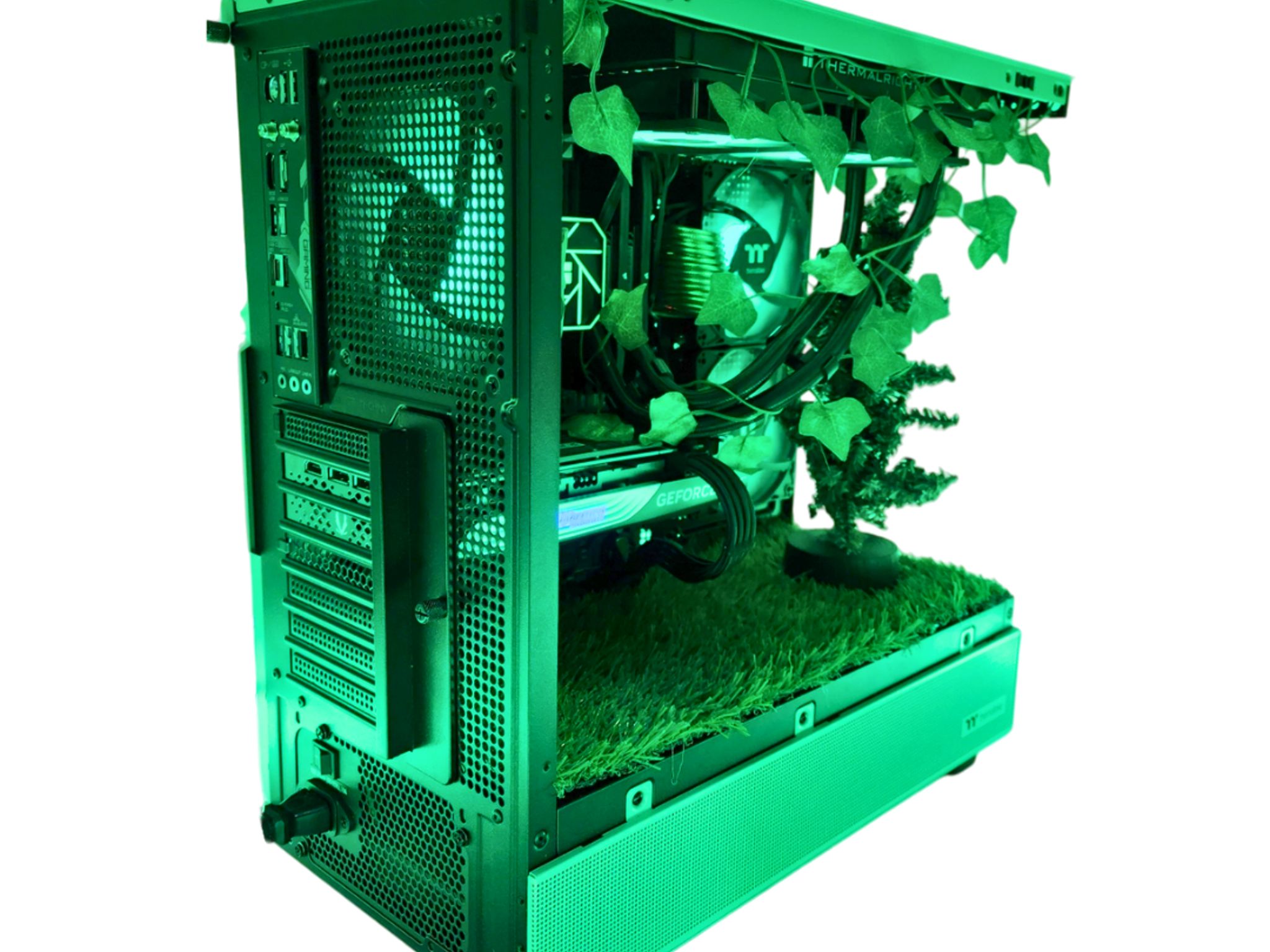 🌱 Groot 🌲: RTX 4070 | Ryzen 5 7500F | 32GB DDR5 RAM | 1TB SSD | 5 RGB Fans | Green RGB Gaming PC