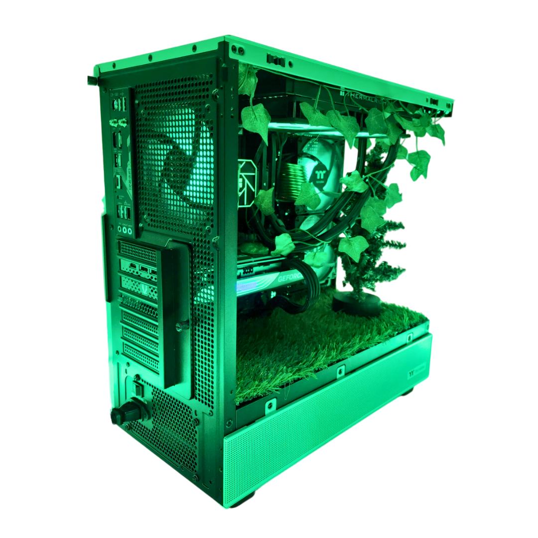 🌱 Groot 🌲: RTX 4070 | Ryzen 5 7500F | 32GB DDR5 RAM | 1TB SSD | 5 RGB Fans | Green RGB Gaming PC