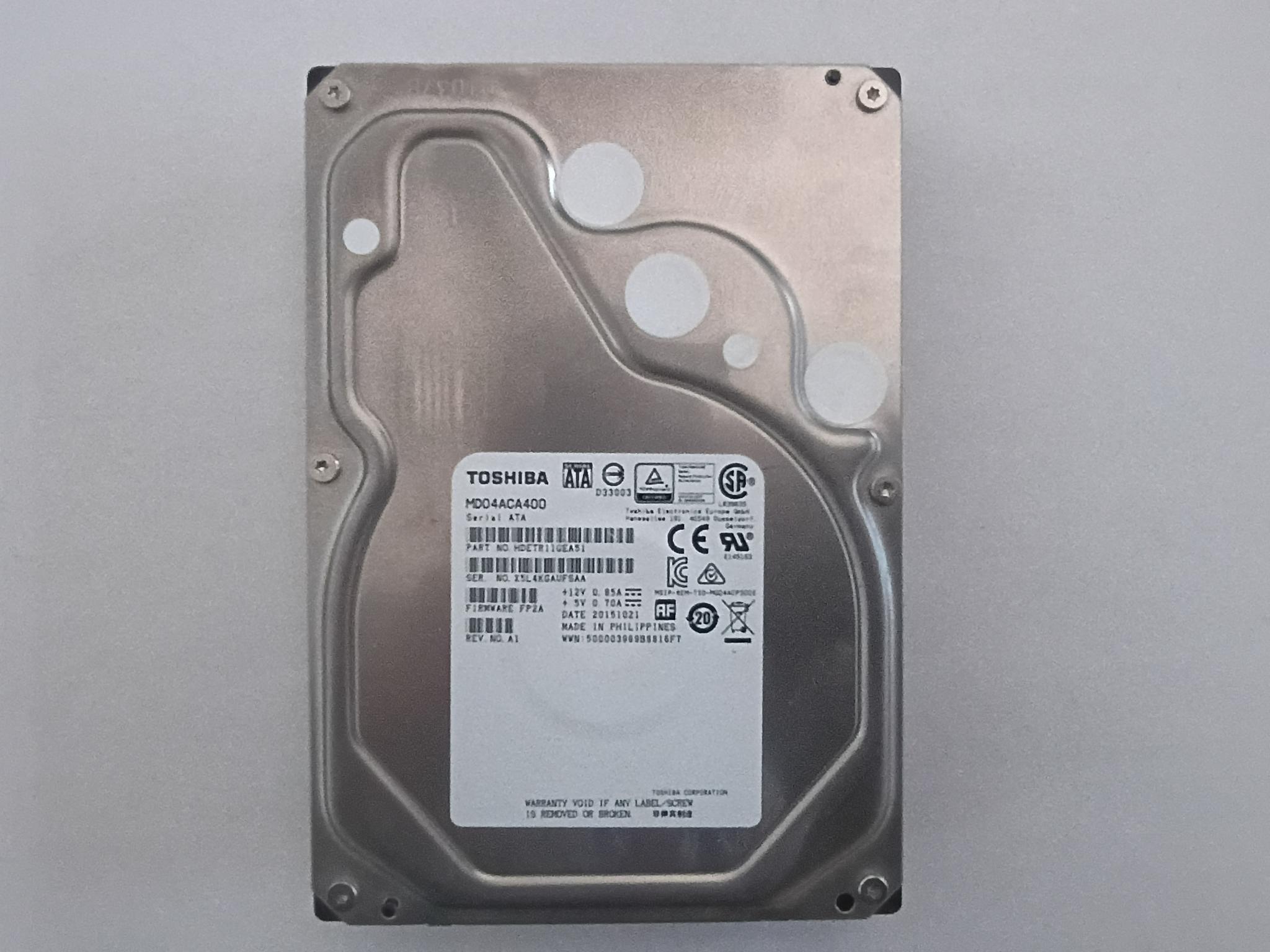 Toshiba MD04ACA400 4TB - Image 1