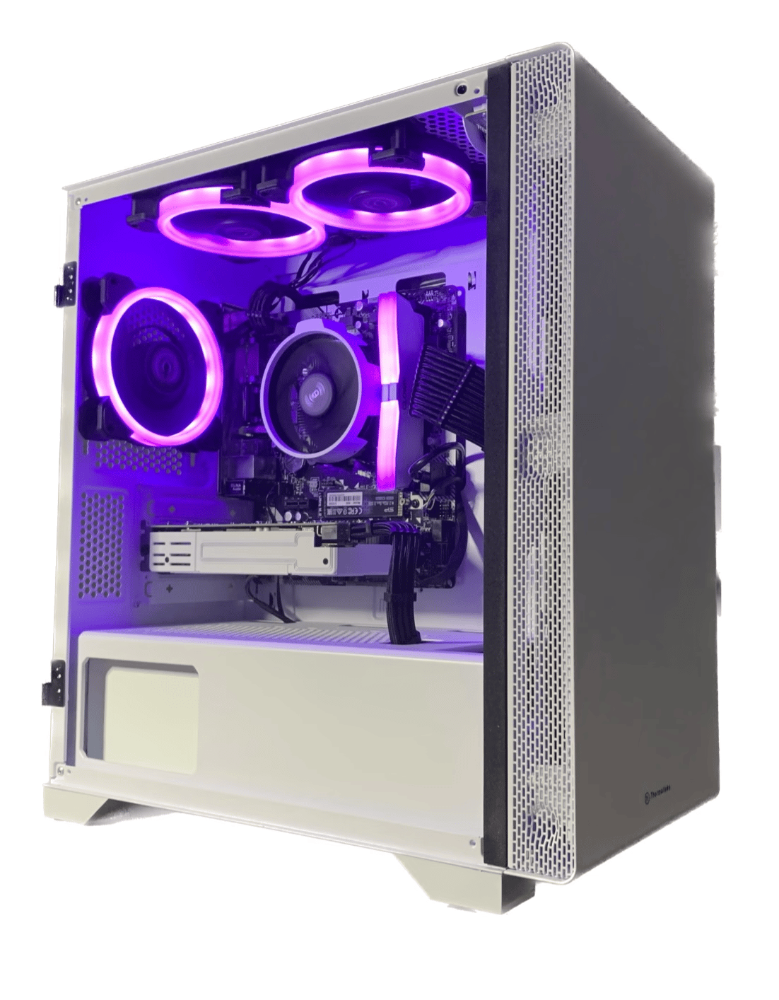 Budget White/Black Gaming PC (Ryzen 5 3400g + RX 5500 4GB) 