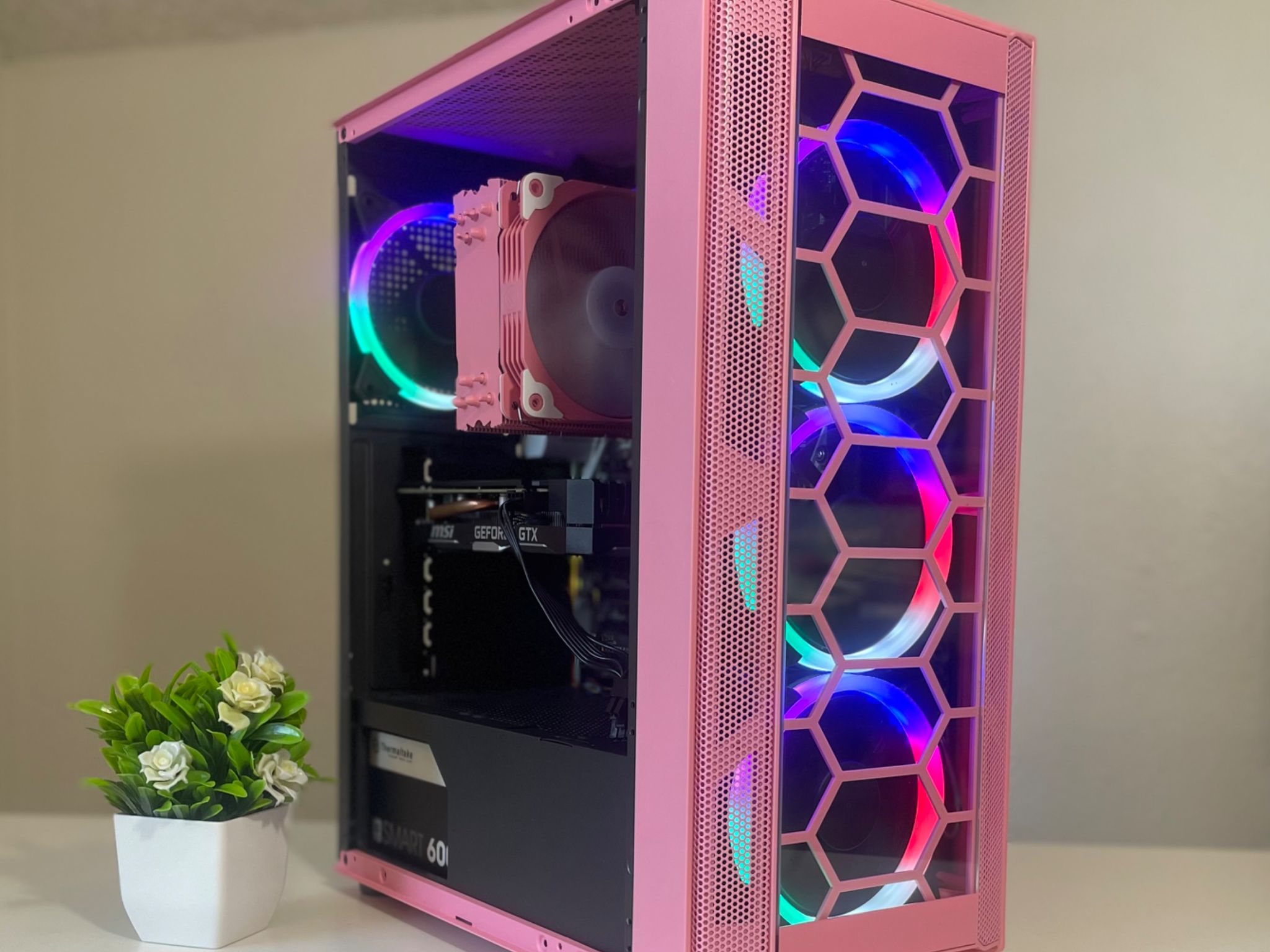 Pretty Pink PC 🌸 Intel I5 , 1660 Super 6GB , 512 GB NVME , 16 GB RAM