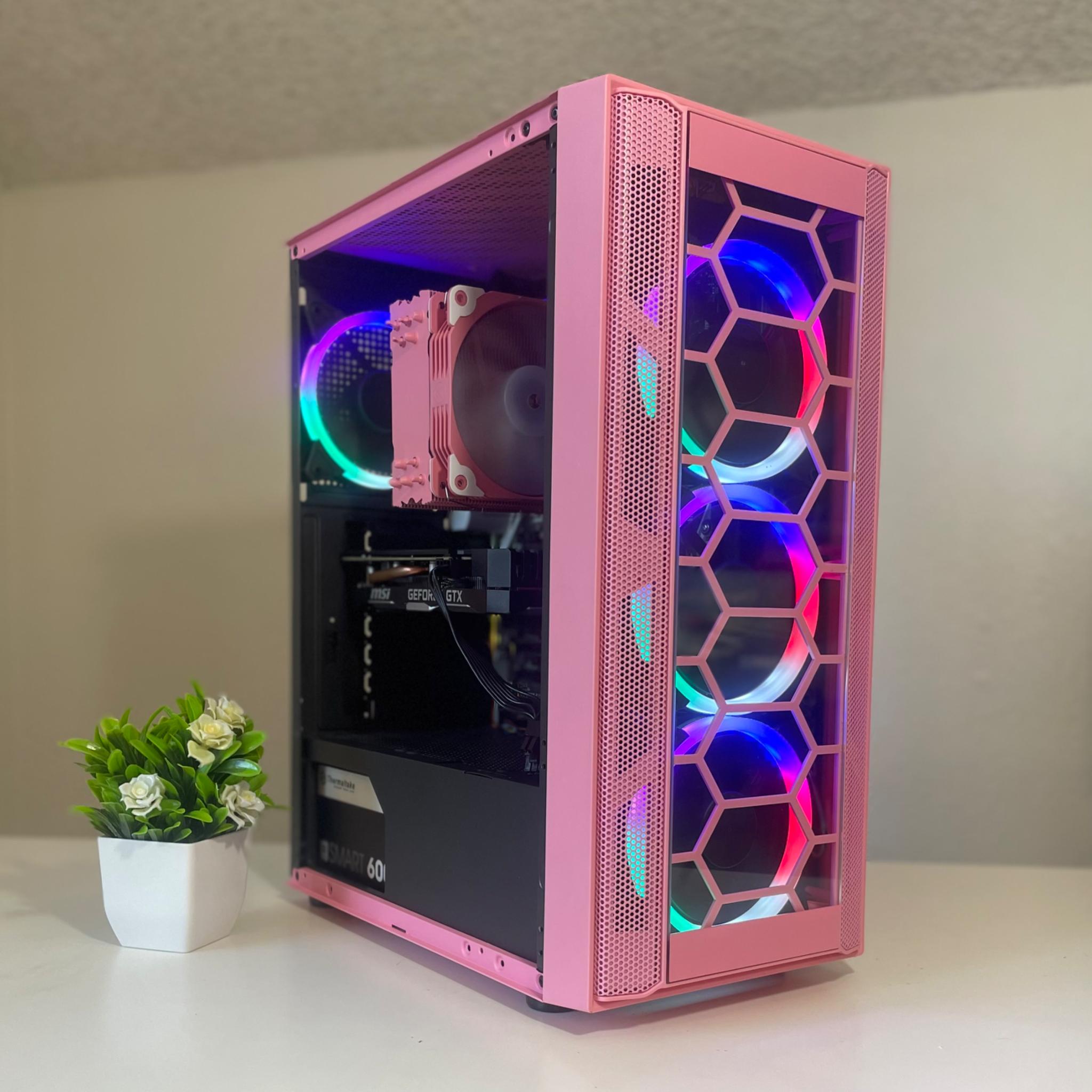 Pretty Pink PC 🌸 Intel I5 , 1660 Super 6GB , 512 GB NVME , 16 GB RAM