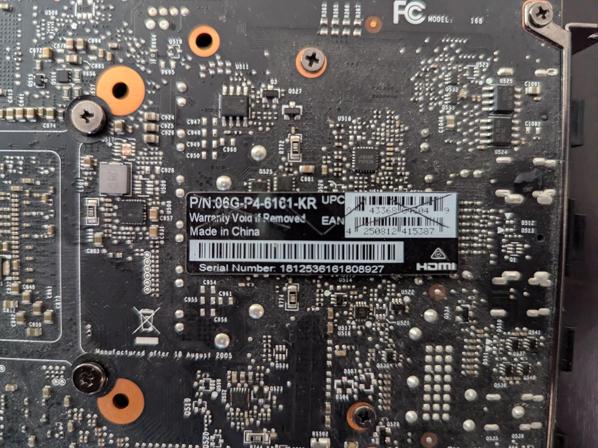 EVGA GeForce GTX 1060 6GB, used, good condition