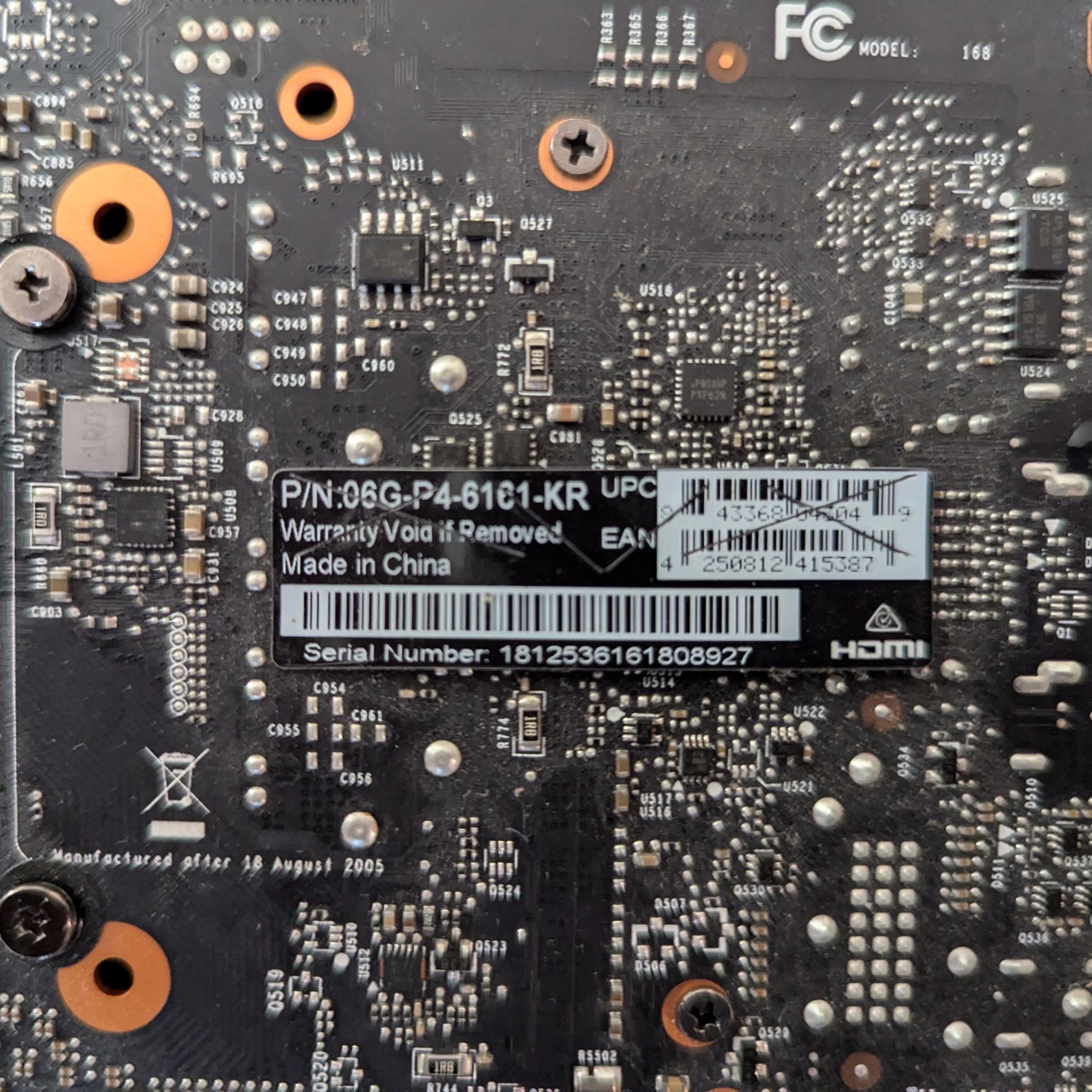 EVGA GeForce GTX 1060 6GB, used, good condition