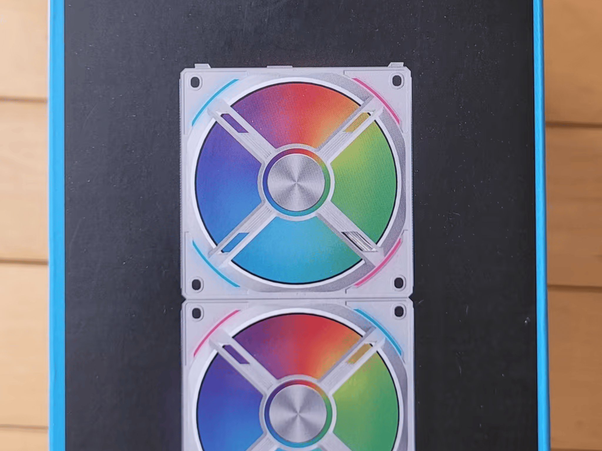 New White Lian Li UNI AL120 RGB Daisy Chain Fan 3 pack with controller