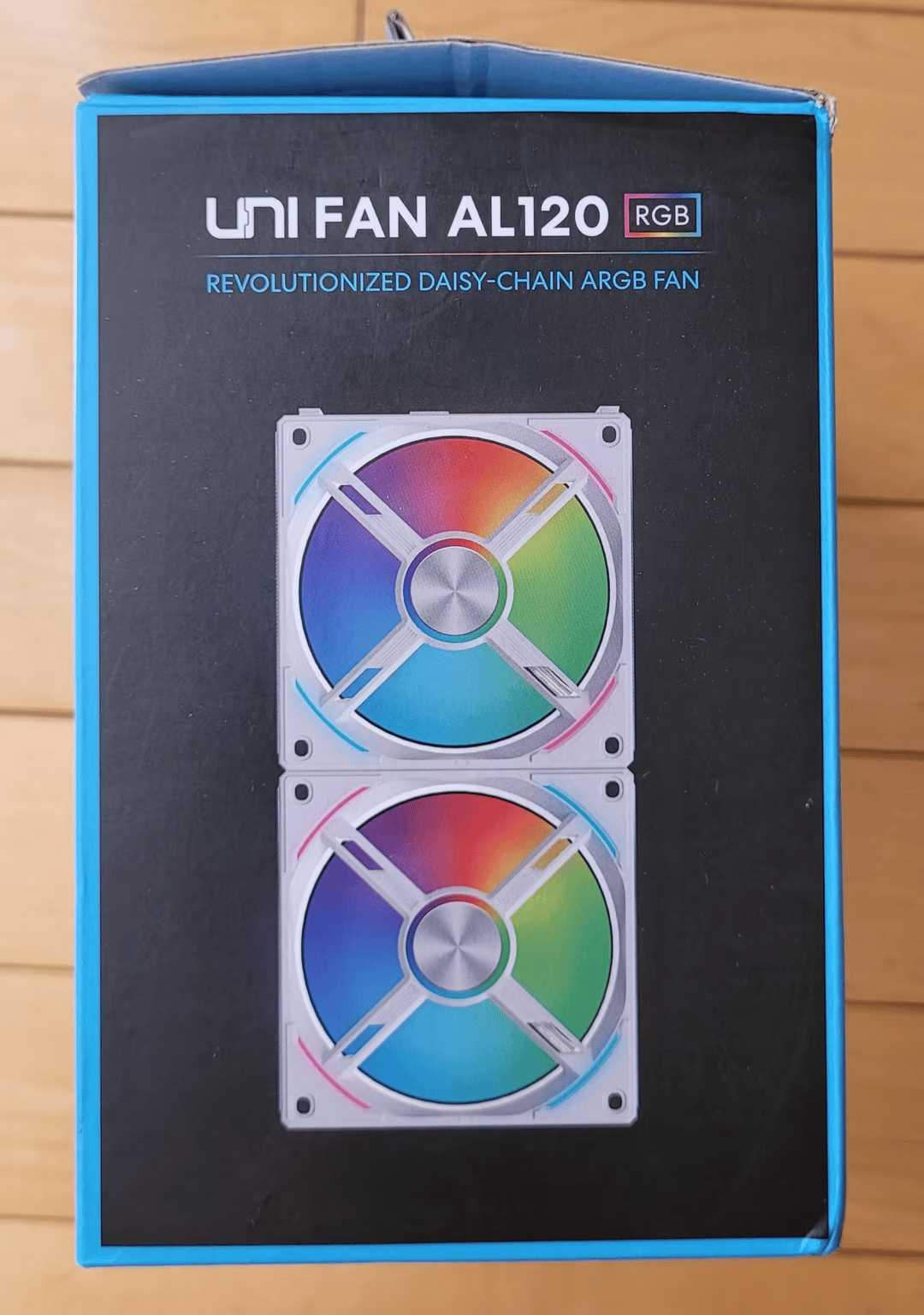 New White Lian Li UNI AL120 RGB Daisy Chain Fan 3 pack with controller