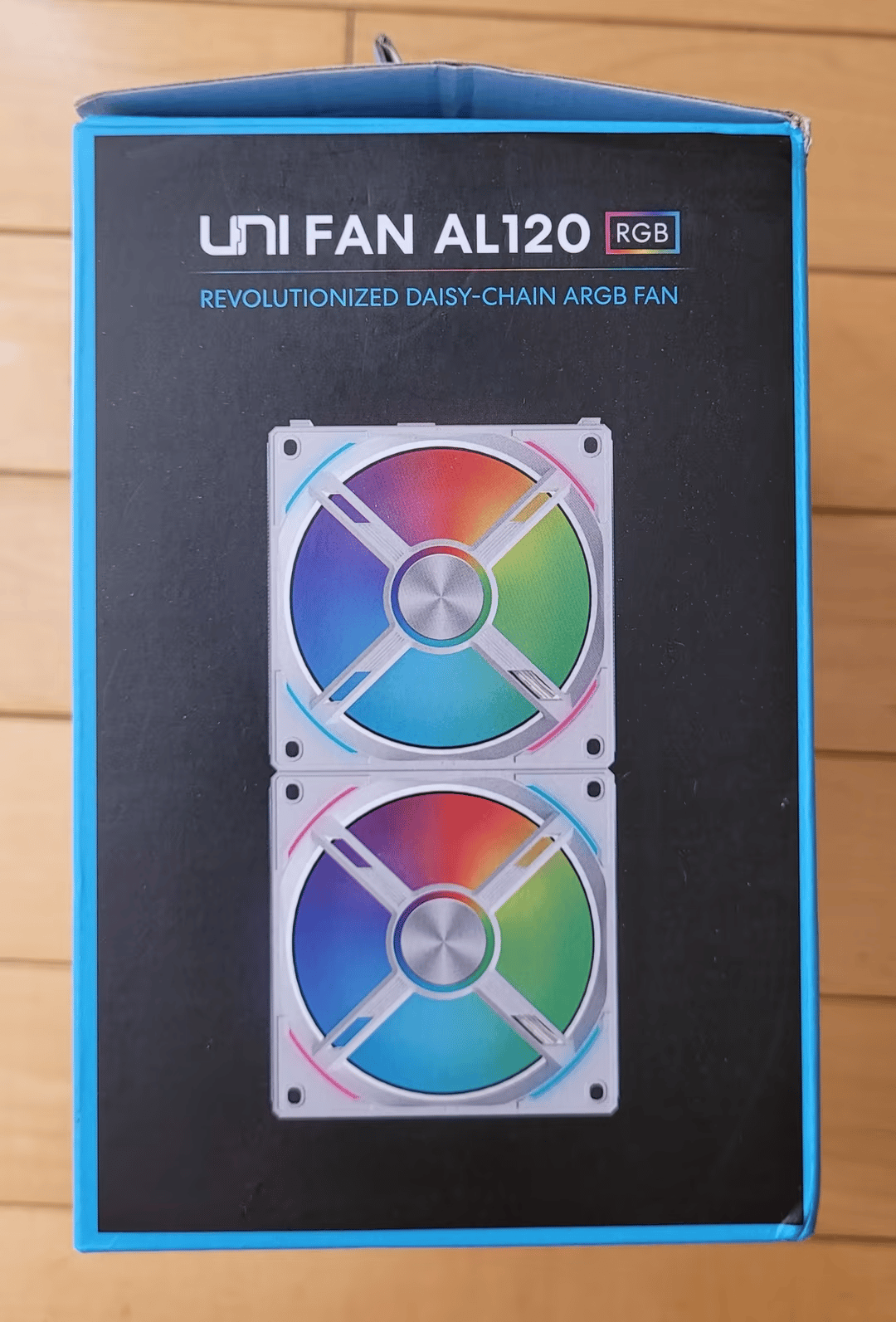 New White Lian Li UNI AL120 RGB Daisy Chain Fan 3 pack with controller