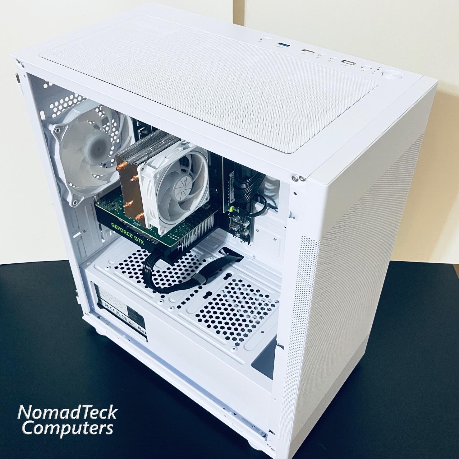 ❄️White Gaming PC wRGB - Intel Xeon 6-cores ● 16GB RAM ● 512GB SSD ● GTX 1660 Ti ● Great Value 1080p