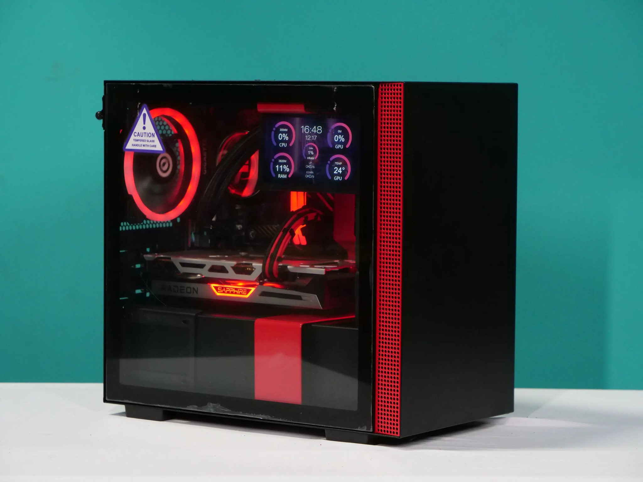 UCW Ready to Play "Seeing Red" ITX Build (Ryzen 5-5600x + RX 6600XT 8gb + 32gb RAM) Free Shipping!