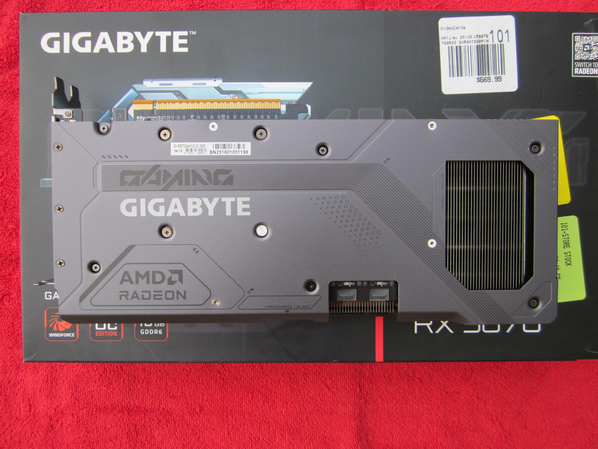 Gigabyte Radeon RX 9070 Gaming Overclocked 16Gb