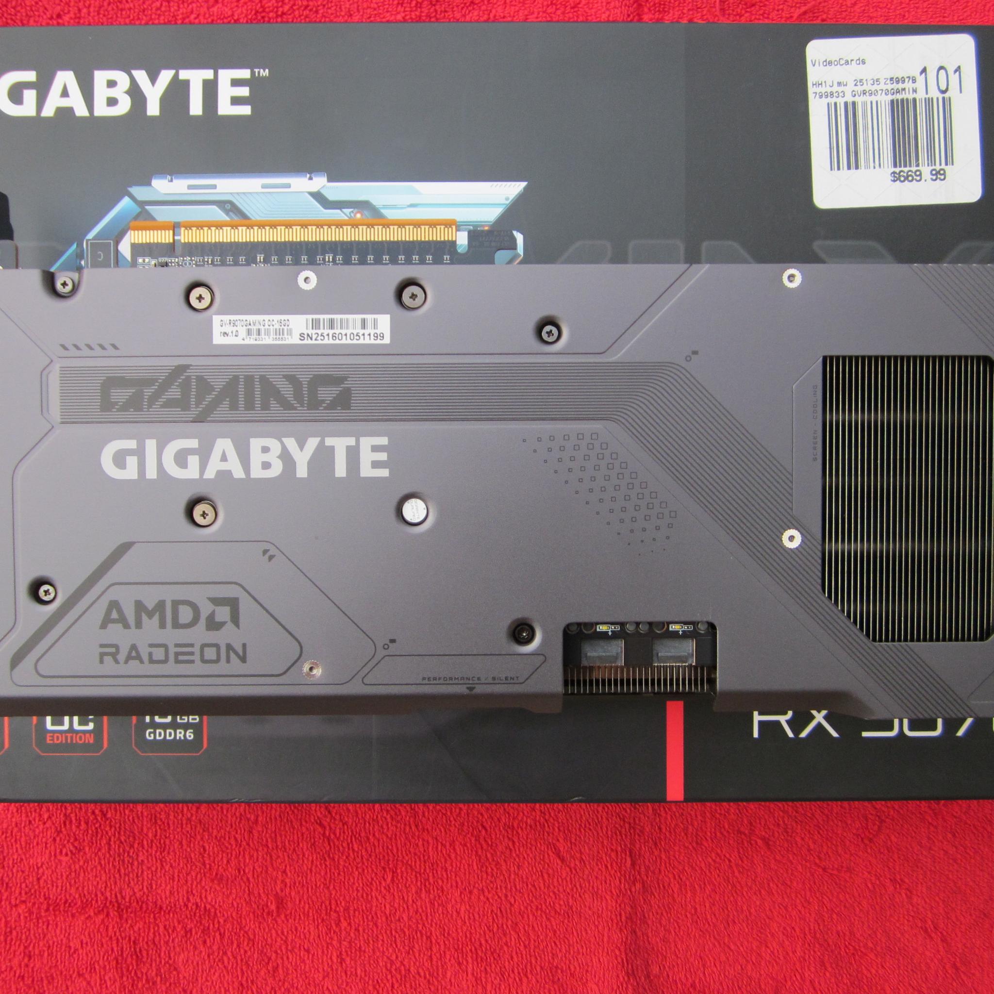 Gigabyte Radeon RX 9070 Gaming Overclocked 16Gb