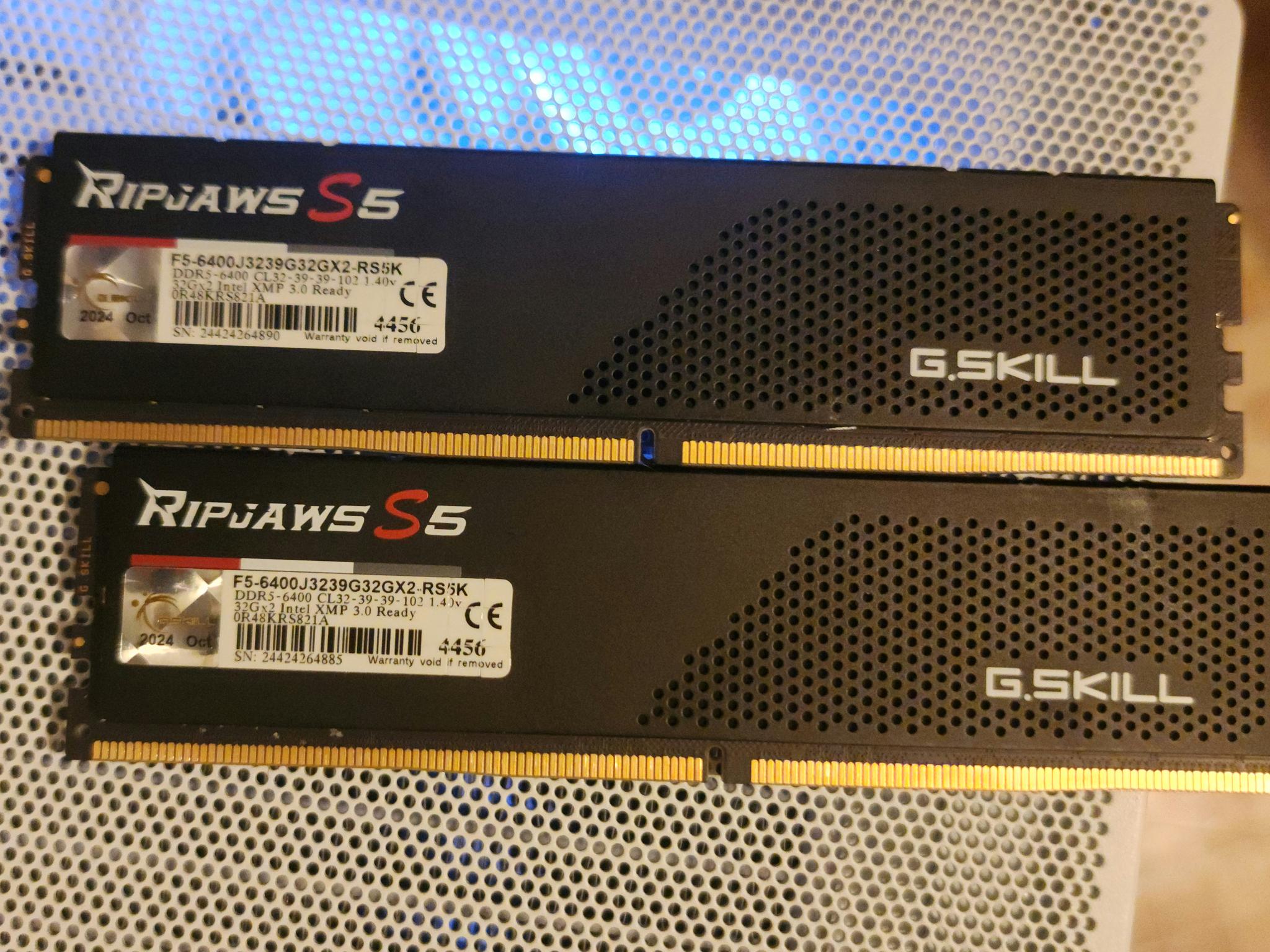 G.skill RipJaws S5 64GB (2x32GB) DDR5-6400 MT/s