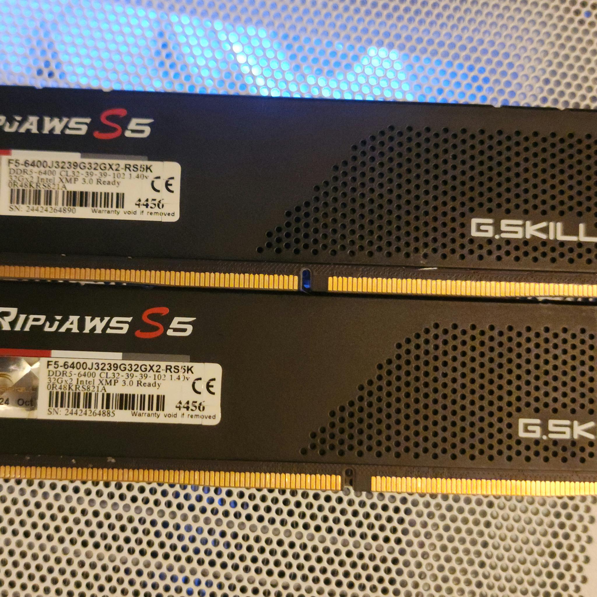 G.skill RipJaws S5 64GB (2x32GB) DDR5-6400 MT/s