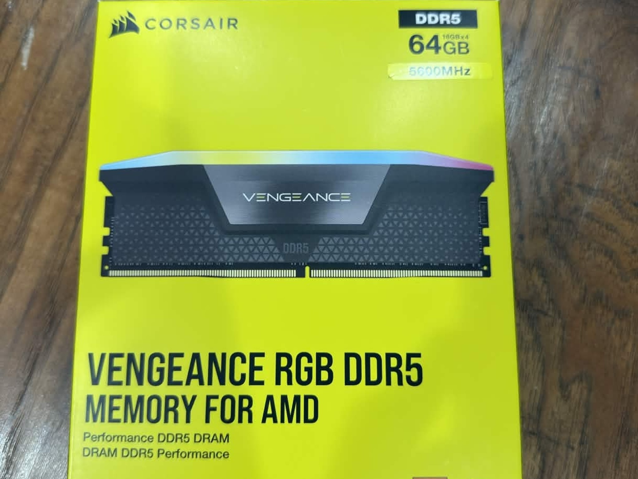4x16gb Corsair Vengeance AMD Ram (CMH64GX5M4B5600Z36)