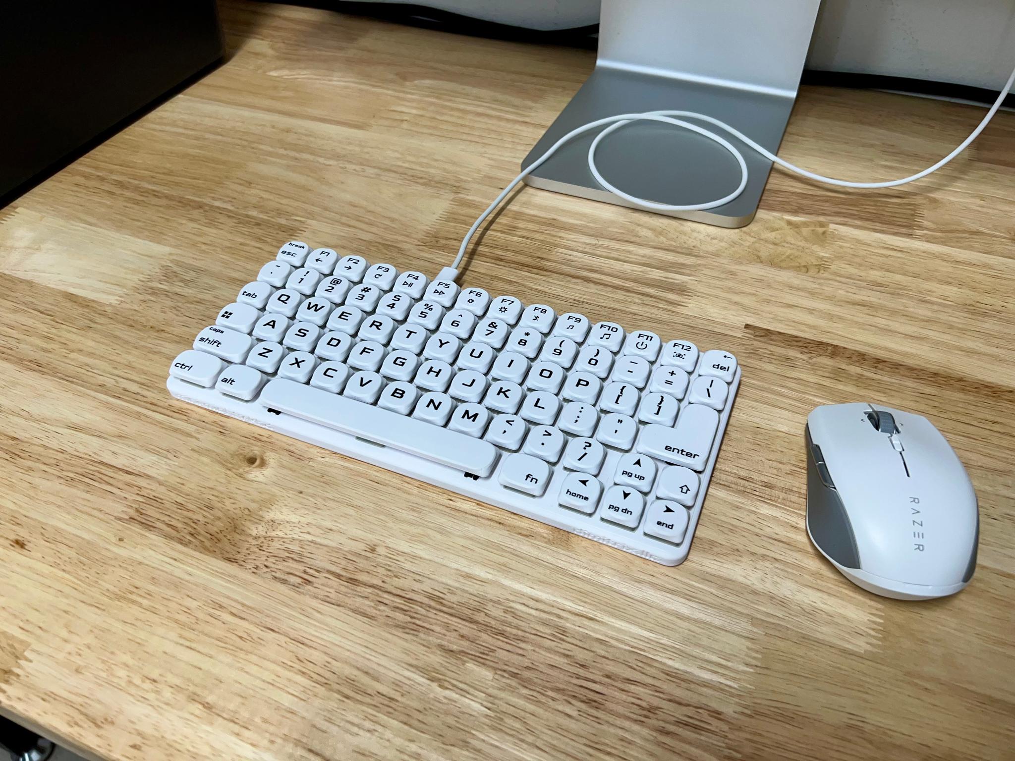 Low Profile 74-key Wired Mechanical Keyboard • Hot Swappable, Hand Assembled, Gaming, Travel, USB-C