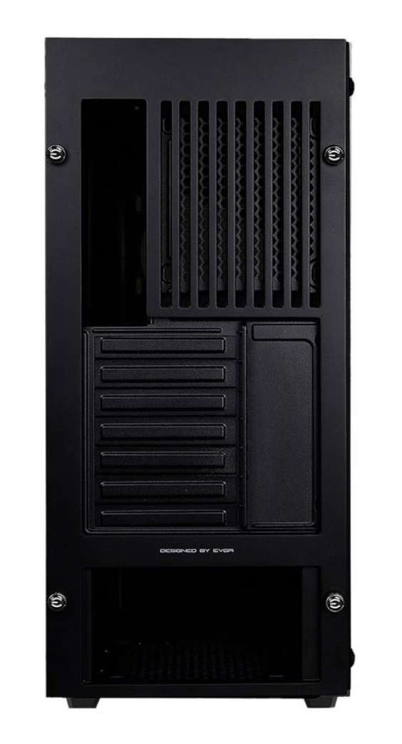 NEW EVGA DG-77 Matte Black Mid-Tower Gaming Case, Tempered Glass, Vertical GPU Mount, RGB, & K-Boost