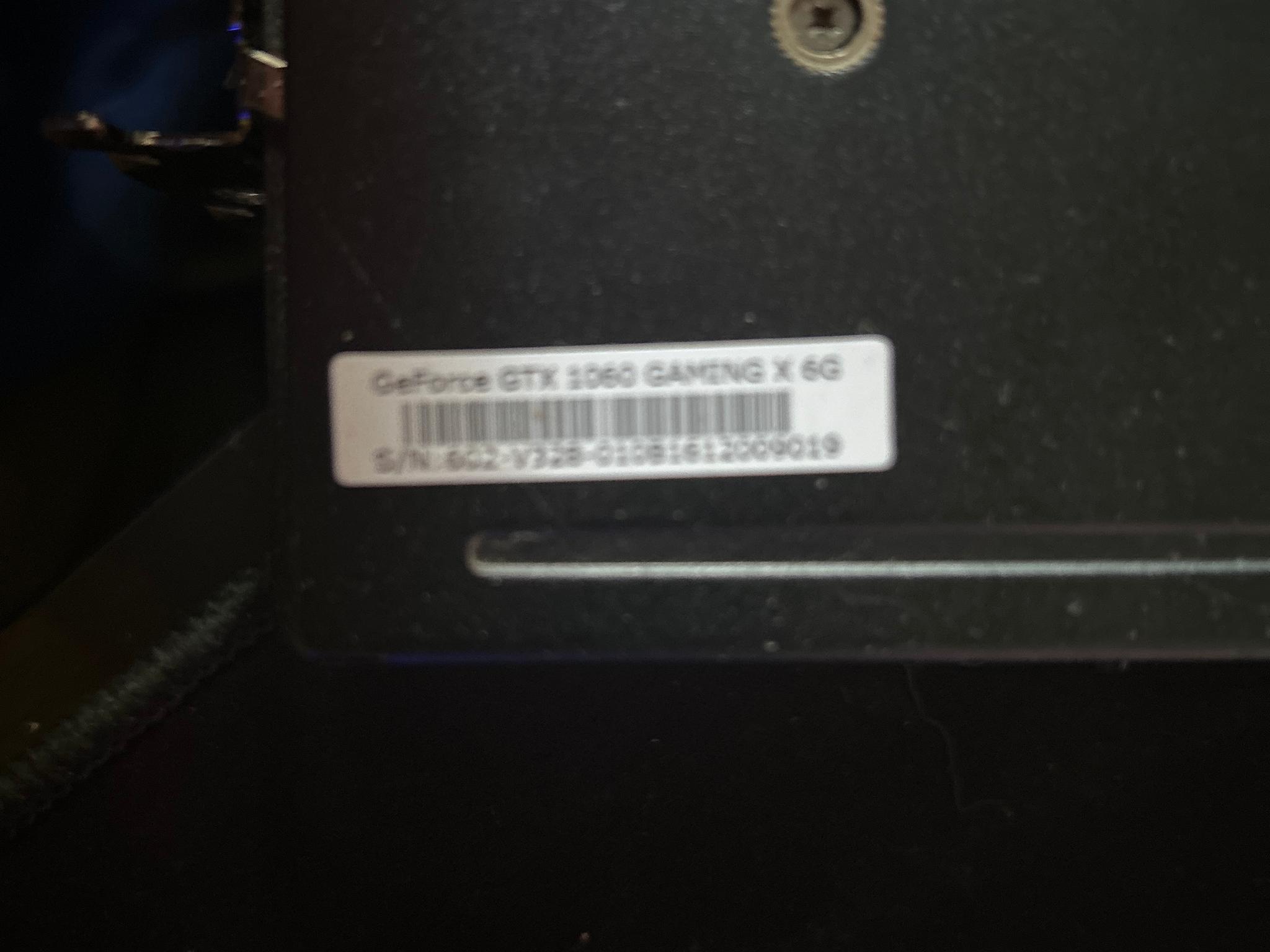 MSI 1060 6GB