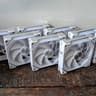 8 Pack Lian Li UNI ARGB White Case Fans