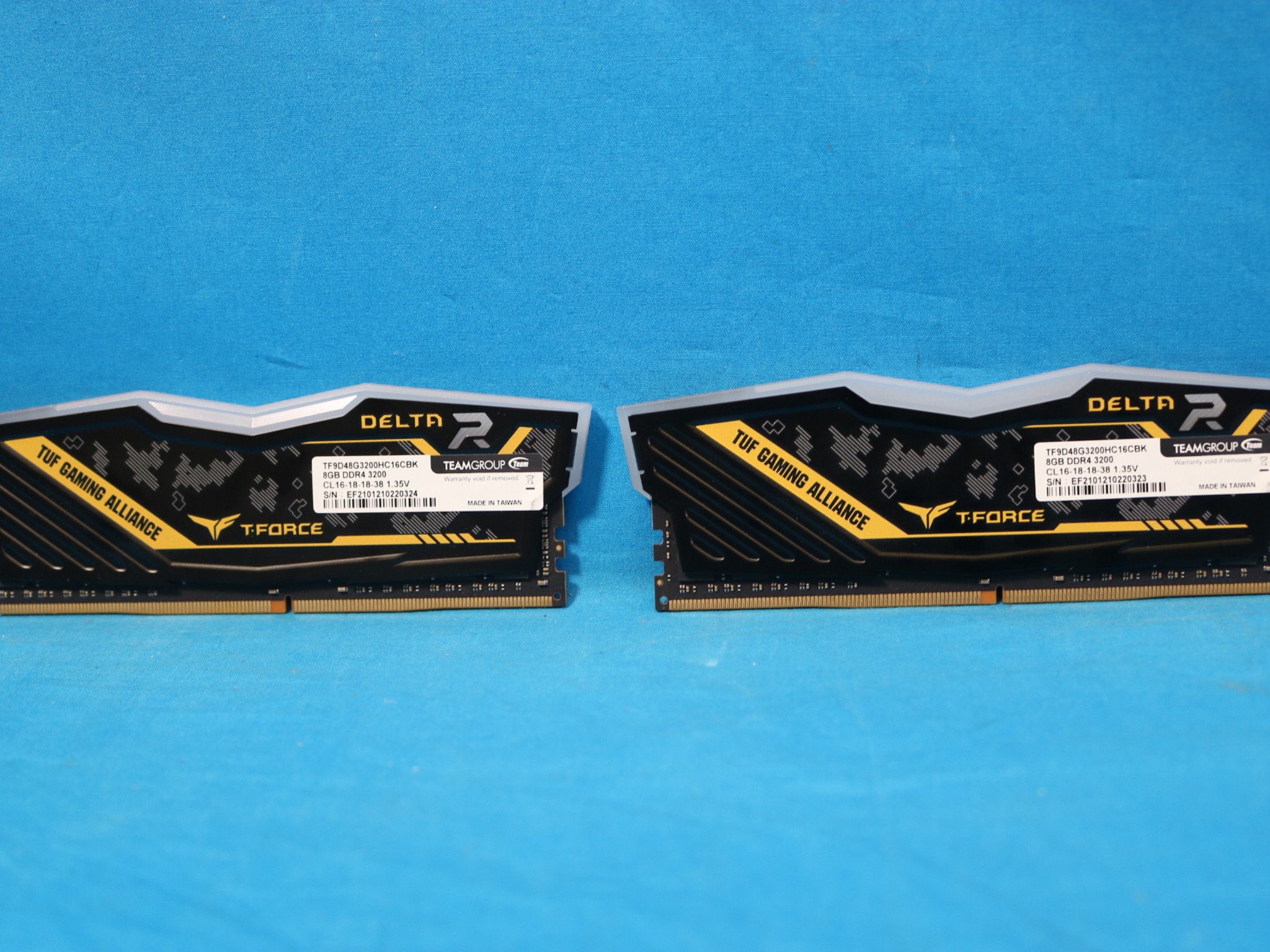 TeamGroup T-Force Delta TUF Gaming Alliance RGB 16GB (2x8GB) DDR4 3200MHz RAM TF9D48G3200HC16CBK