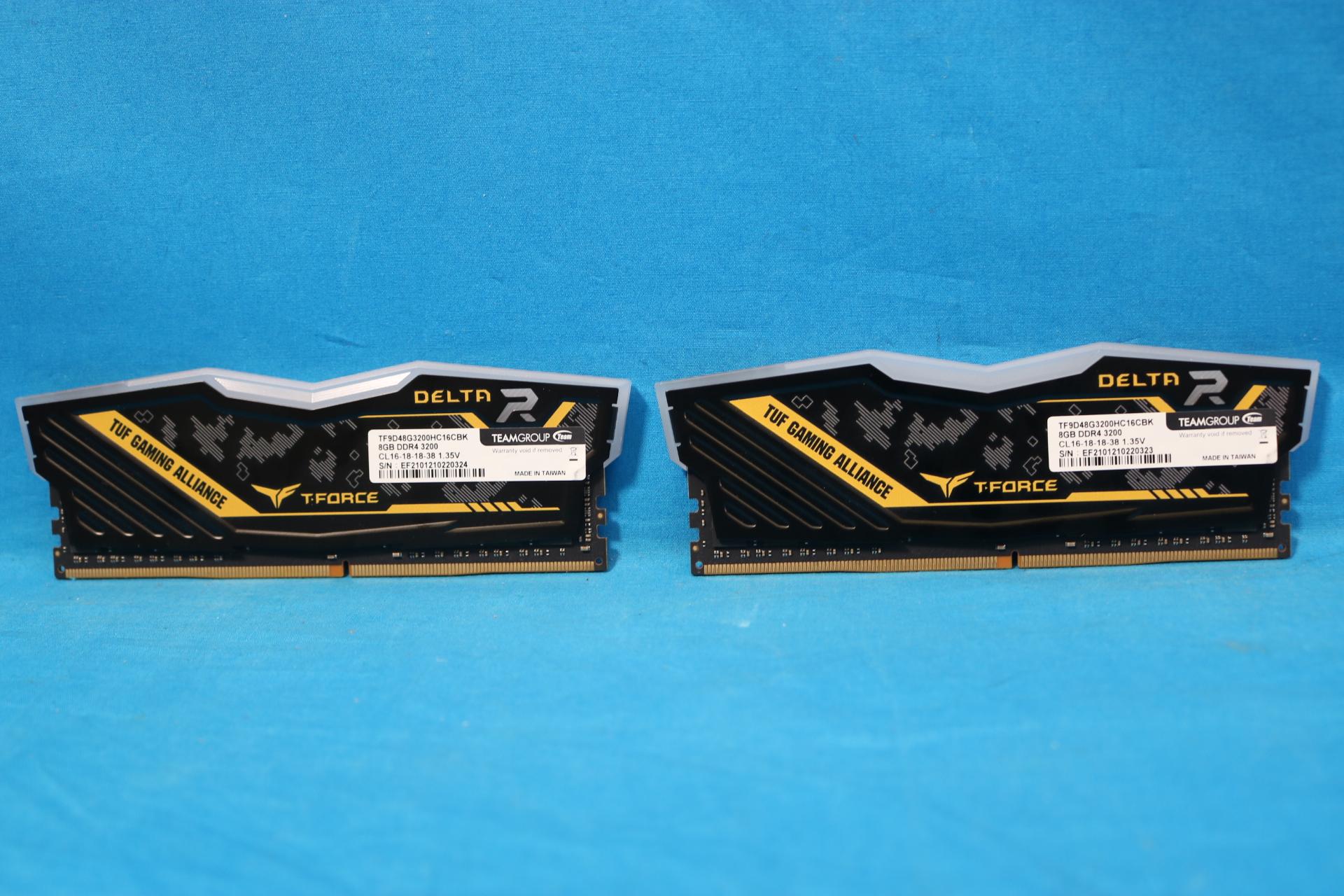 TeamGroup T-Force Delta TUF Gaming Alliance RGB 16GB (2x8GB) DDR4 3200MHz RAM TF9D48G3200HC16CBK
