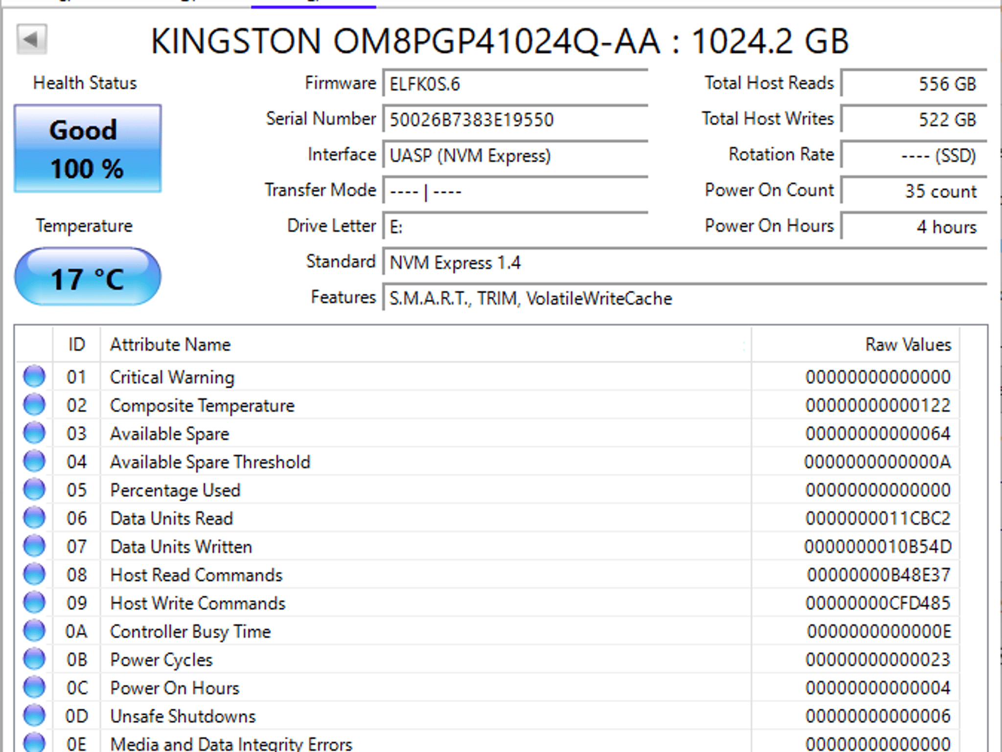 Kingston 1TB PCIe Gen 4 M.2 NVME SSD