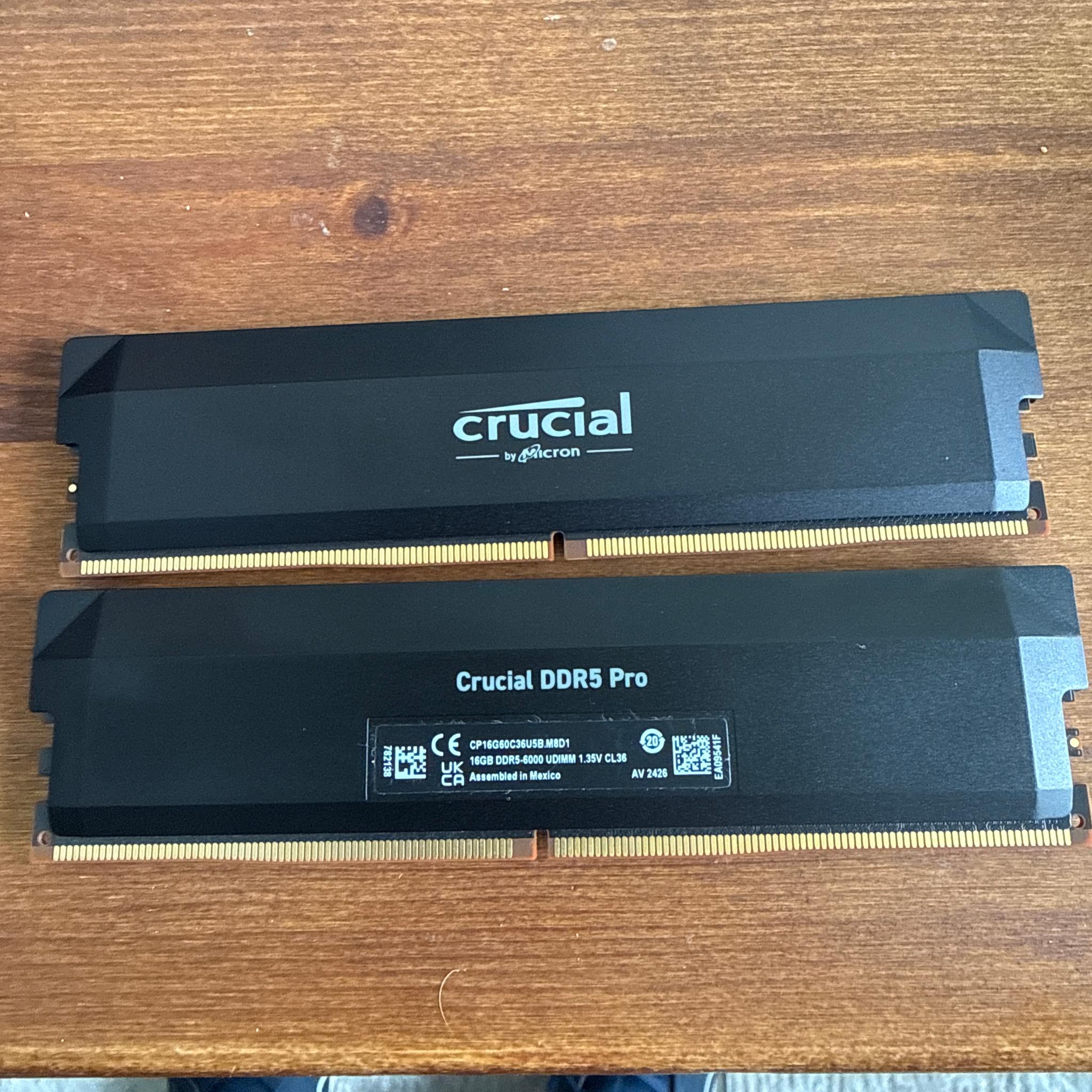 Crucial DDR5-6000 32GB (2X16GB) CL36