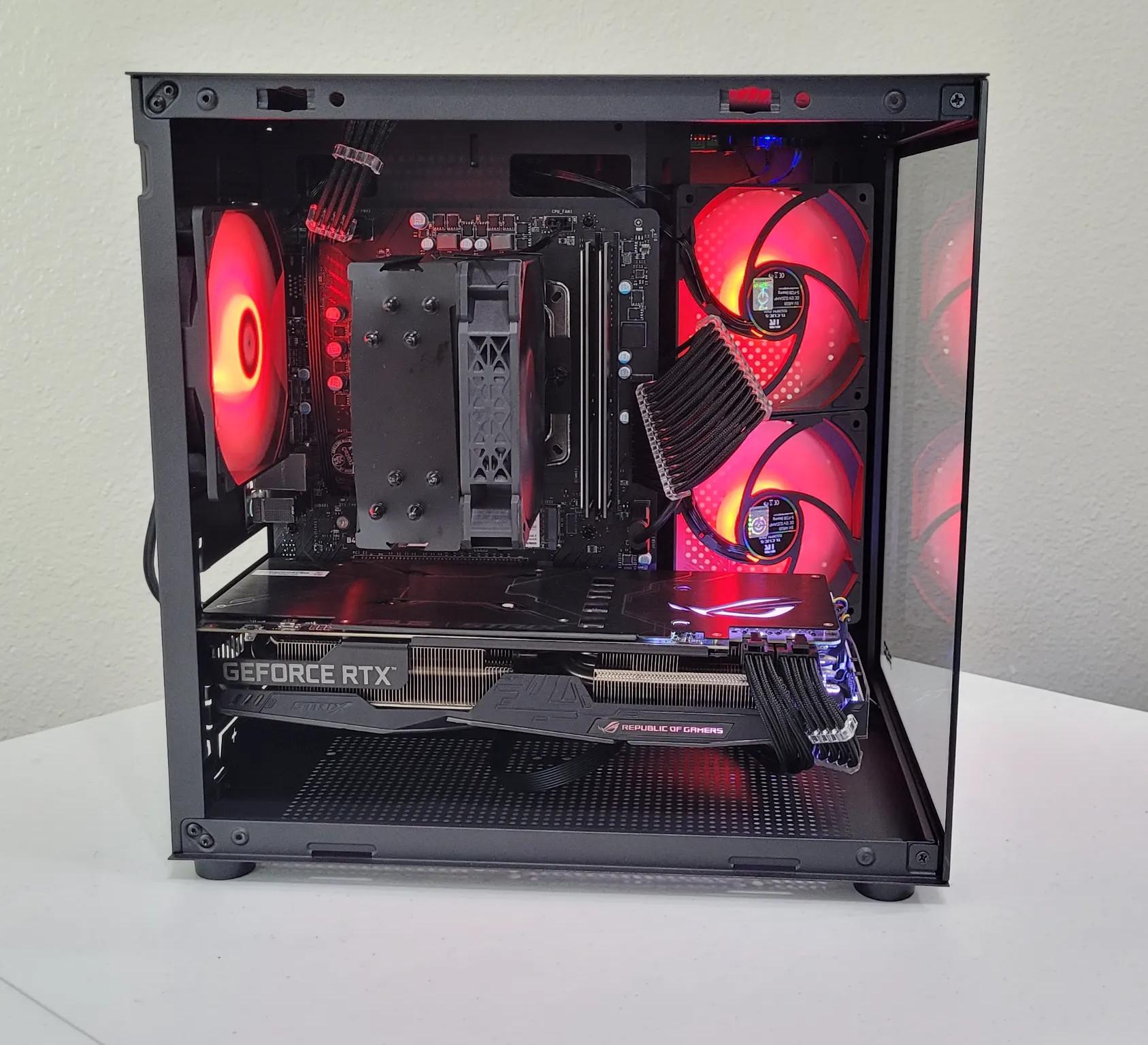 Black Gaming PC (Ryzen 5 2600X + RTX 2060 + 16GB RAM + 1TB SSD + Wifi)