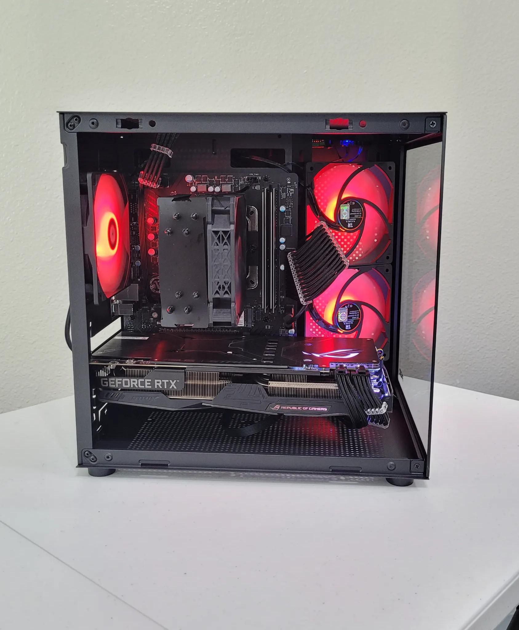 Black Gaming PC (Ryzen 5 2600X + RTX 2060 + 16GB RAM + 1TB SSD + Wifi)