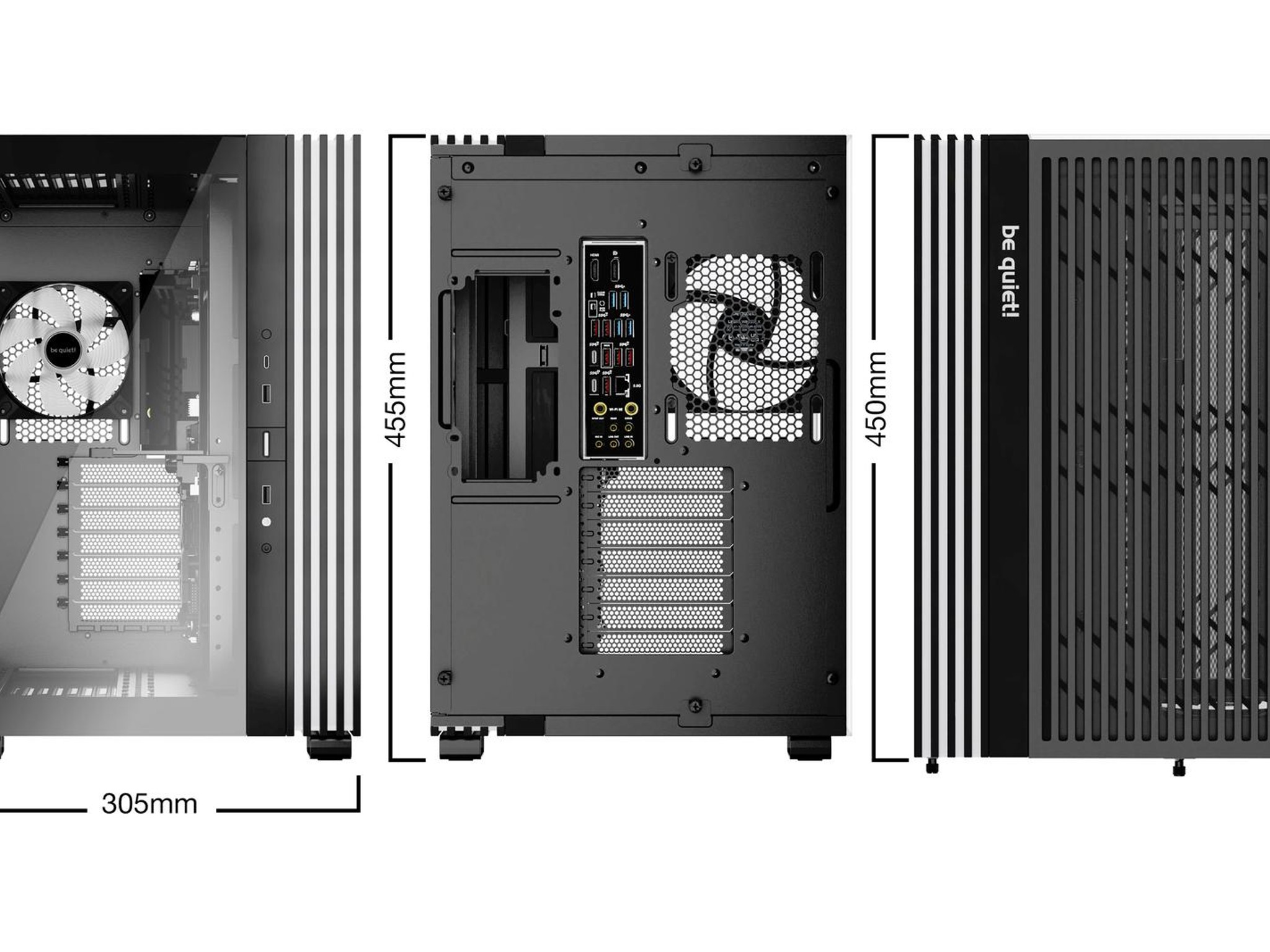 🌙 be quiet! Light Base 600 LX ATX Mid Tower Case | Premium Airflow & Silent Design