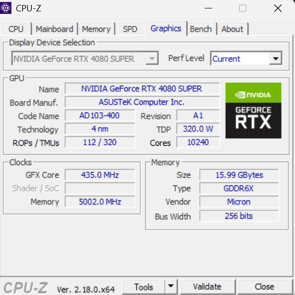 ASUS TUF Gaming GeForce RTX 4080 SUPER OC Edition