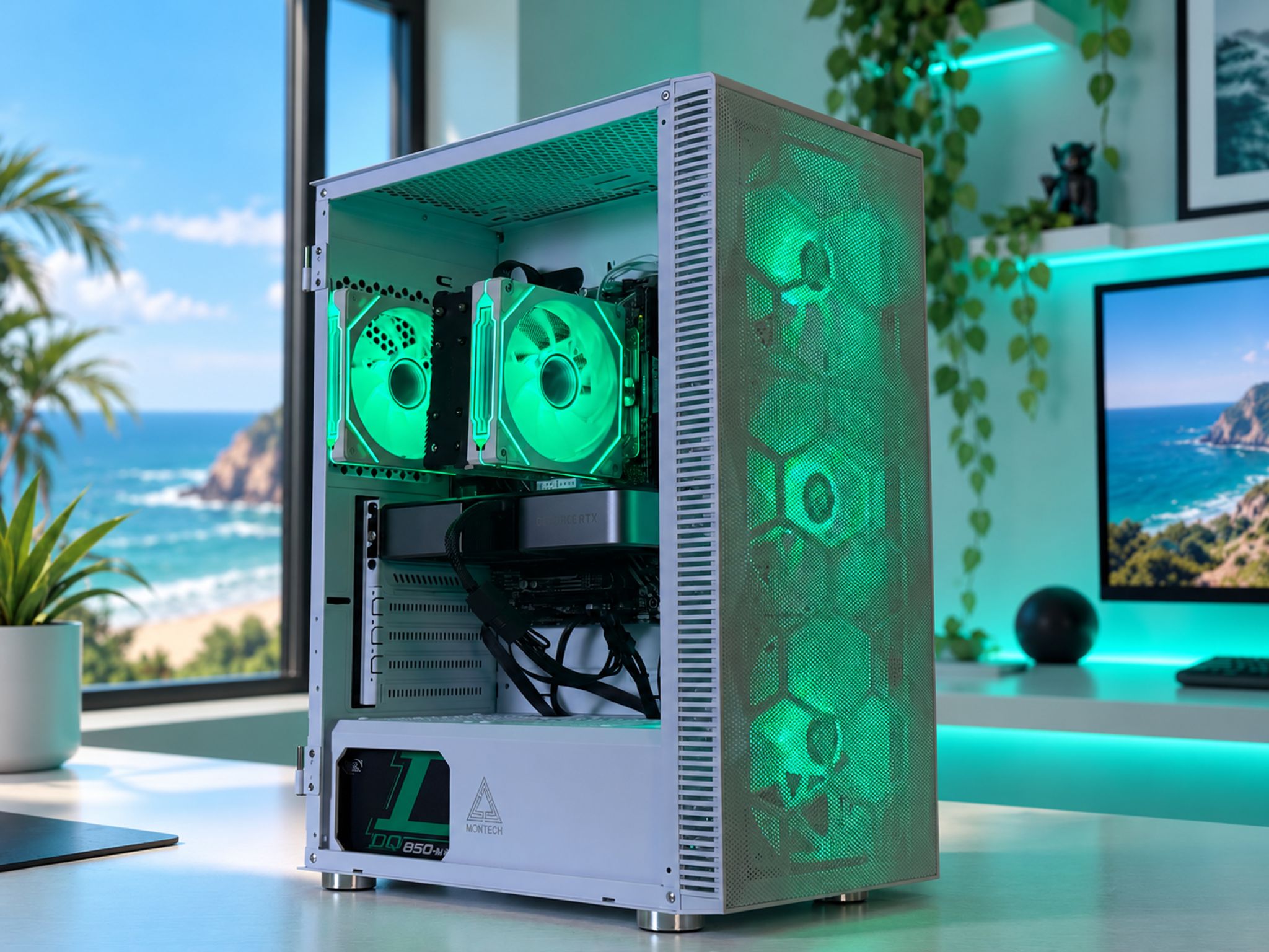 🌴🌊 SEASIDE Gaming PC | RTX 3070 | I5-12600K | 32GB RAM | 1TB NVME | WiFi & BT | FREE SHIPPING