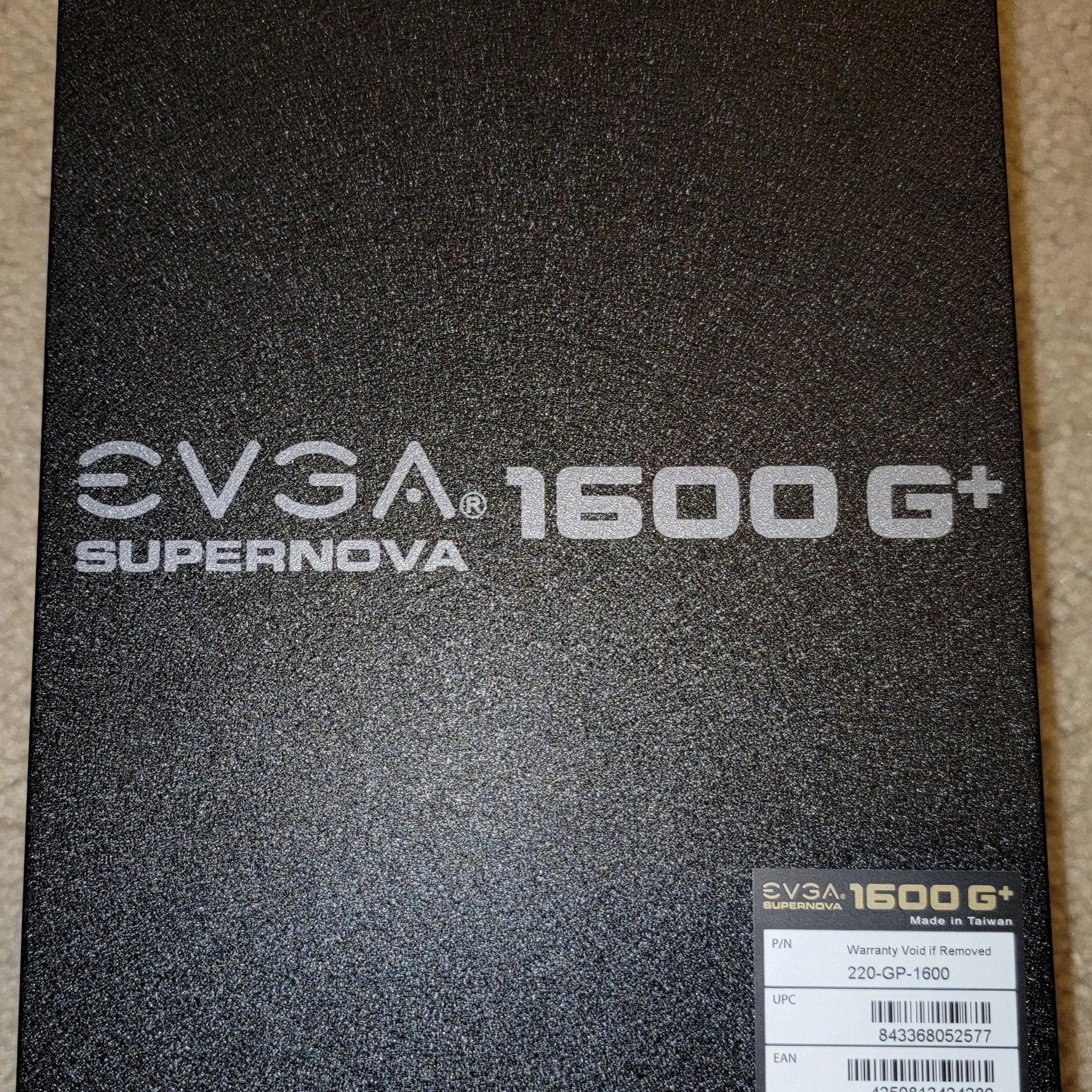 EVGA Supernova 1600W G+ 80+ Gold Fully Modular Power Supply Like New With Original Box & All Cables