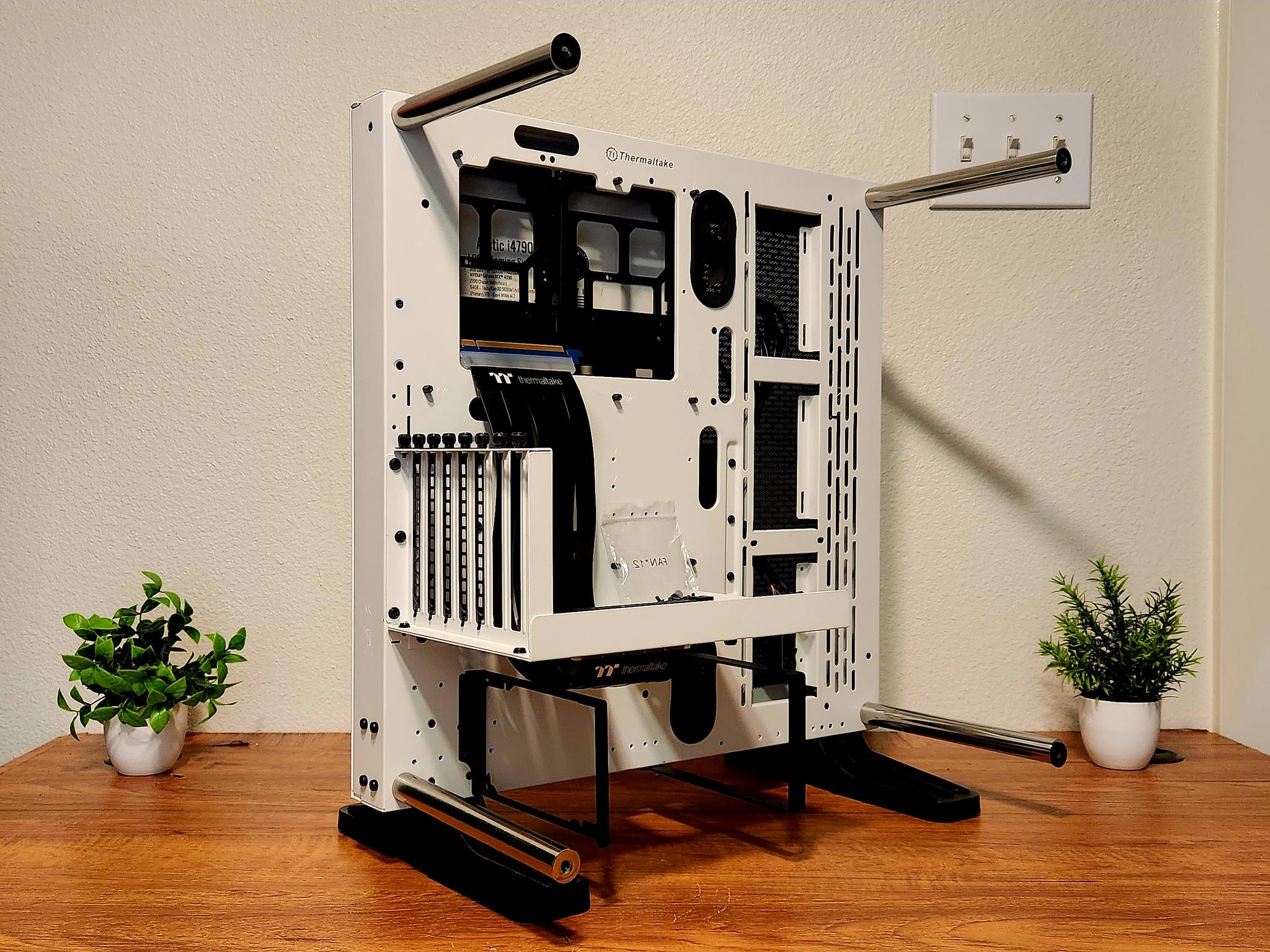 Thermaltake Core P3 Snow Case | Panoramic | Wall Mountable | ATX | PCIE 4.0 Riser Cable Included