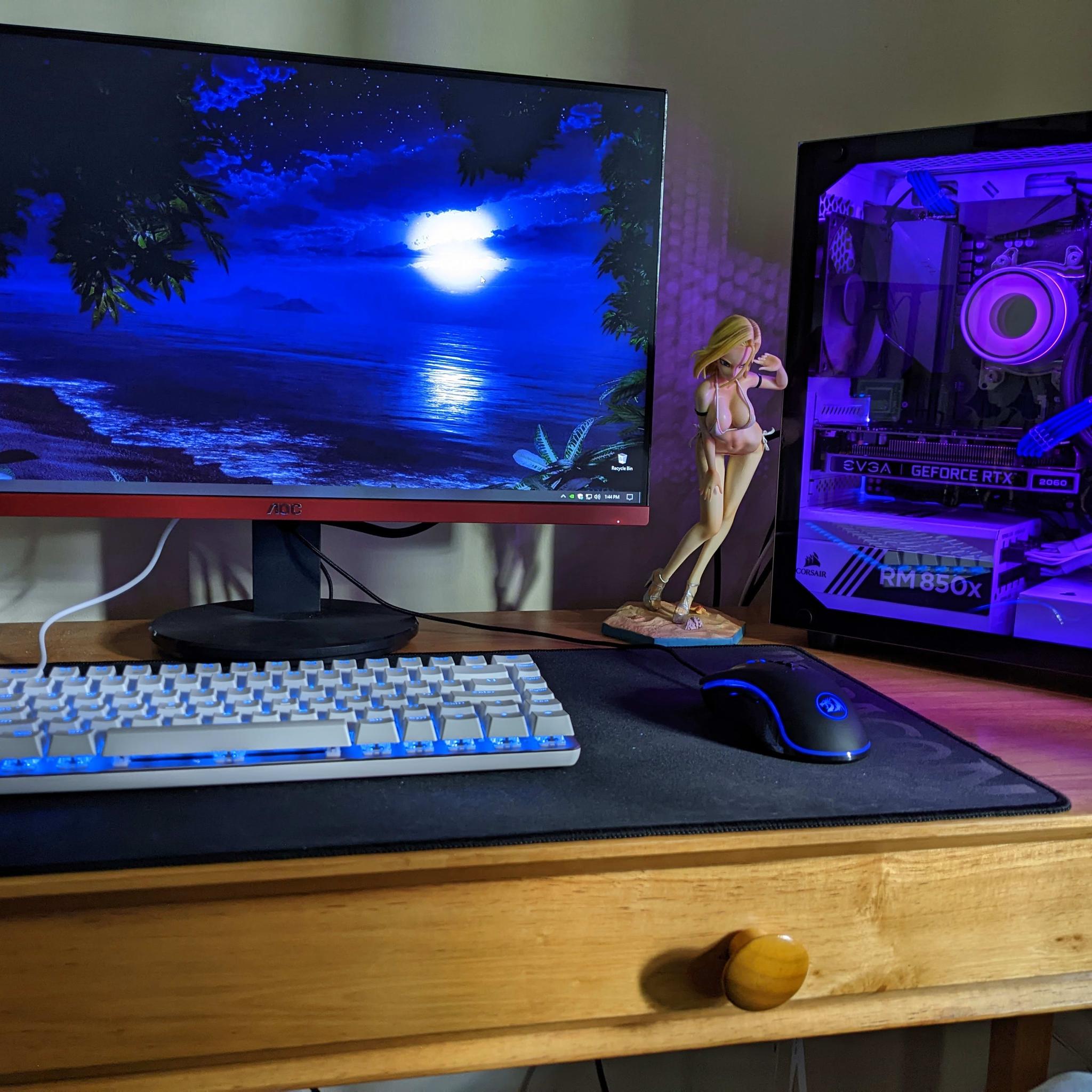 "Blue Ice": Ryzen 7 5800X | EVGA RTX 2060 KO Ultra | 500GB + 1TB NVMe SSDs | 32GB 3600MHz CL18 RAM