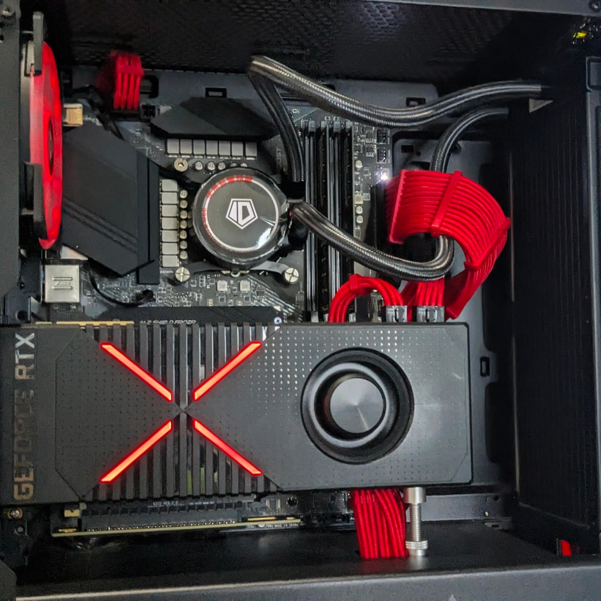 "Red Veins" 🔴RTX 2080(FE)🔴I5 11600k@4.9GHz🔴16GB RAM🔴1.2TB SSD/HDD🔴Windows 11 Pro✅