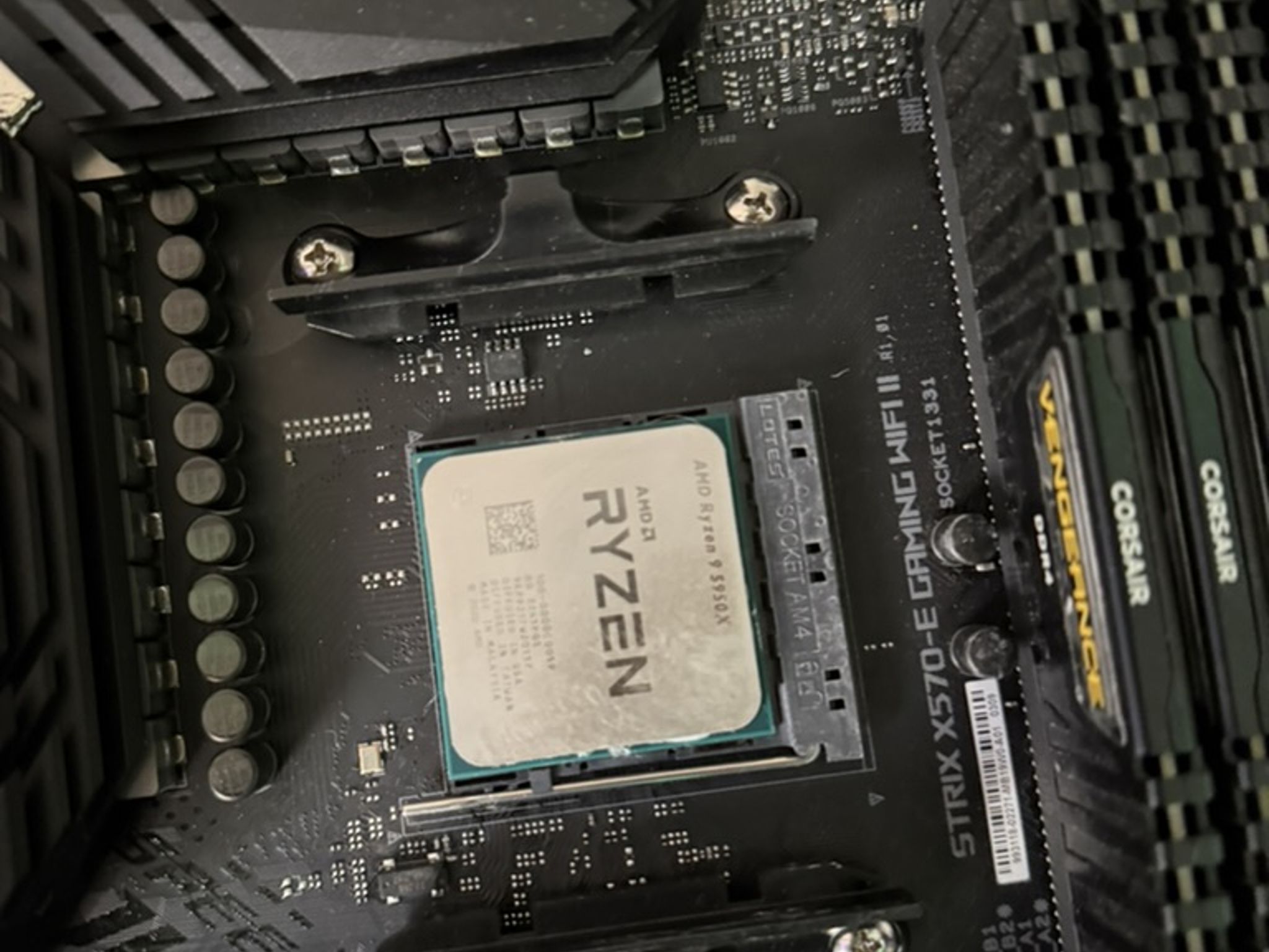 ROG Strix X570-E WiFi II With Ryzen 5950X, Zotac 3070Ti, 16gb (4X4) of DDR4 Corsair Vengeance LPX