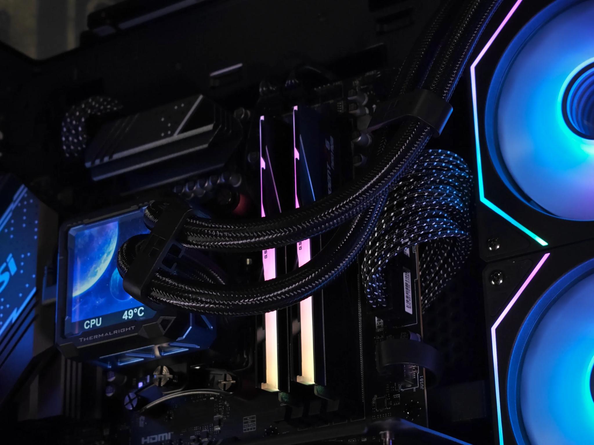 (NO GPU), Ryzen 9800X3D, 2TB NVMe, 32GB DDR5, 1050W PSU Gaming PC