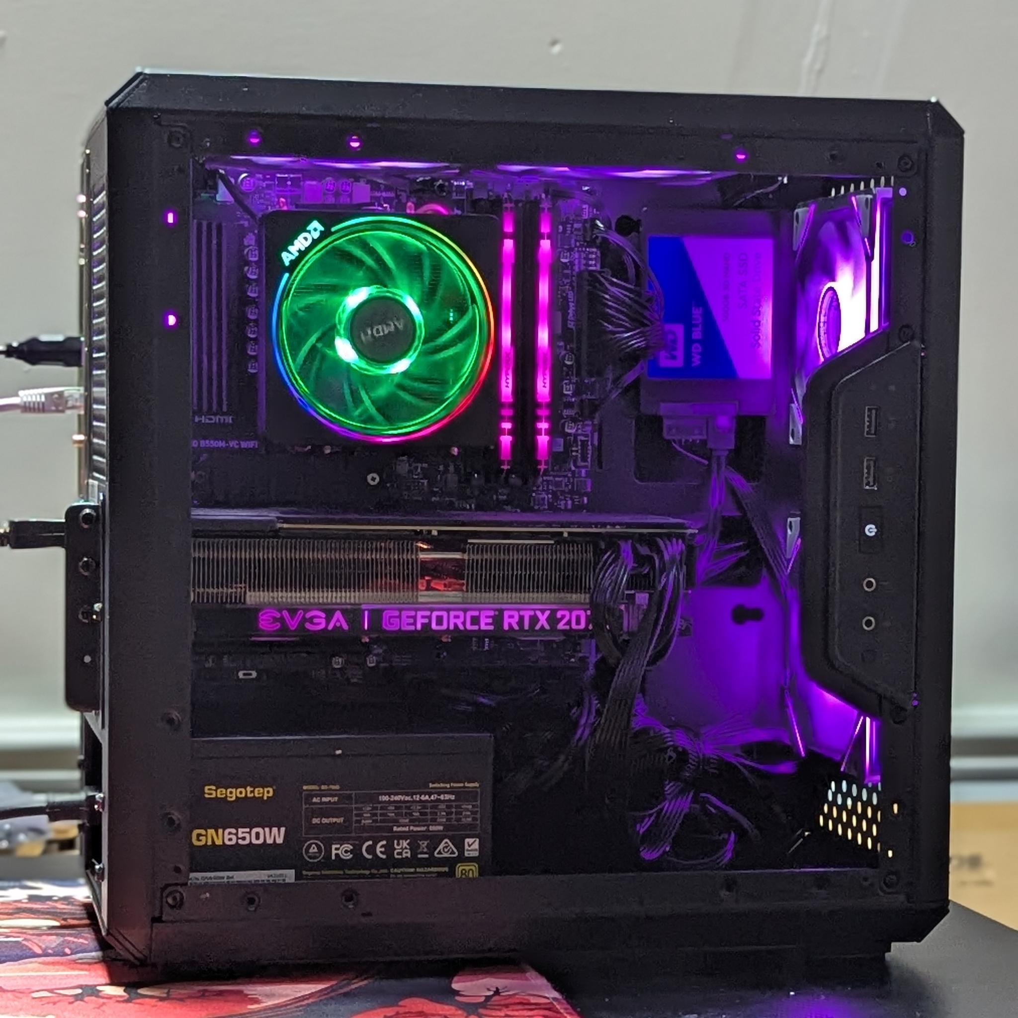 Gaming PC|AMD Ryzen 5 5600|EVGA GEFORCE RTX 2070 SUPER|1 TB NVMESSD|16 GB DDR4 3200 |Windows 11 Home