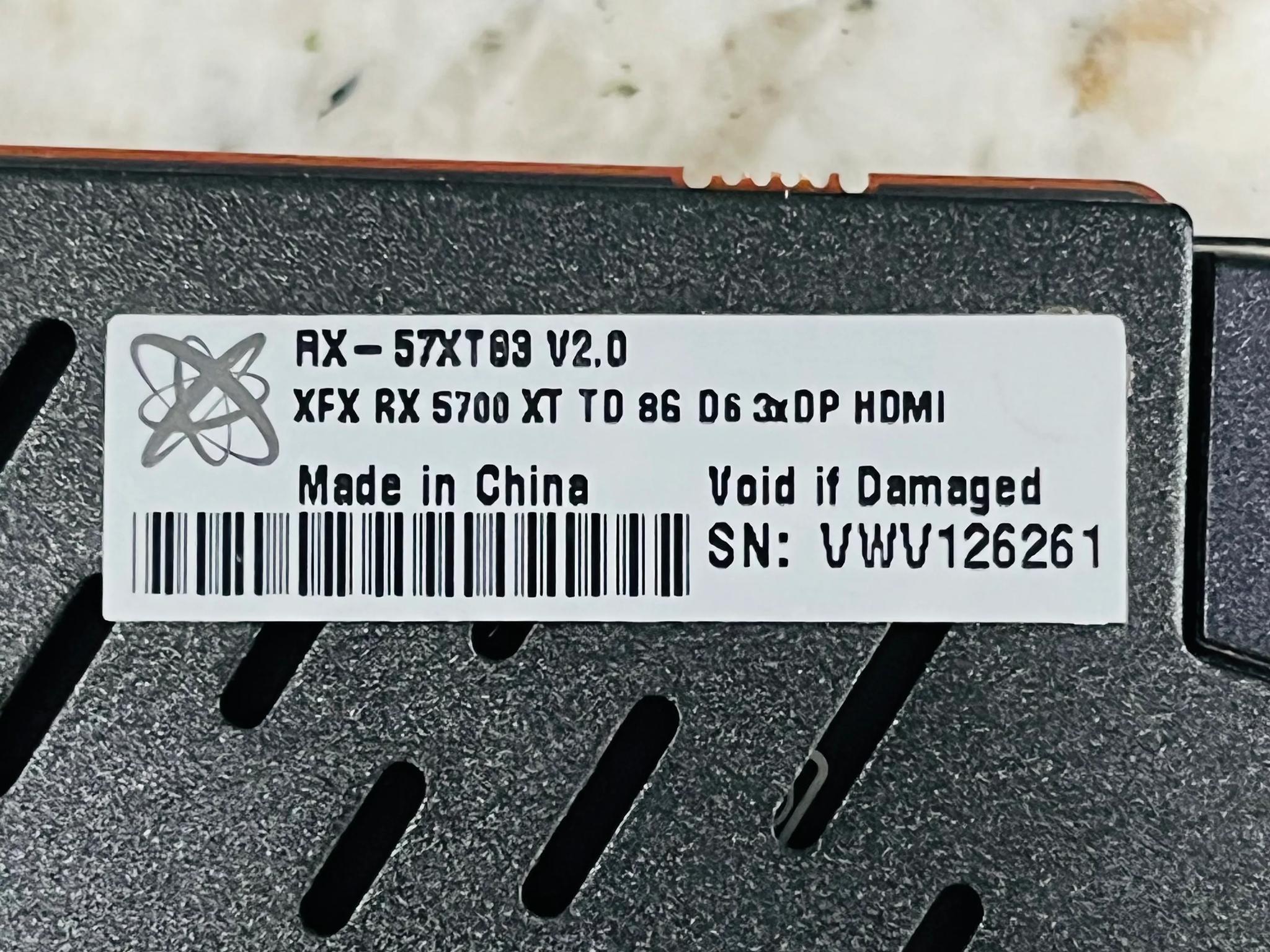 "READ" Broken For Parts RX-5700XT 8GB For Parts Or Someone who can fix it!!!