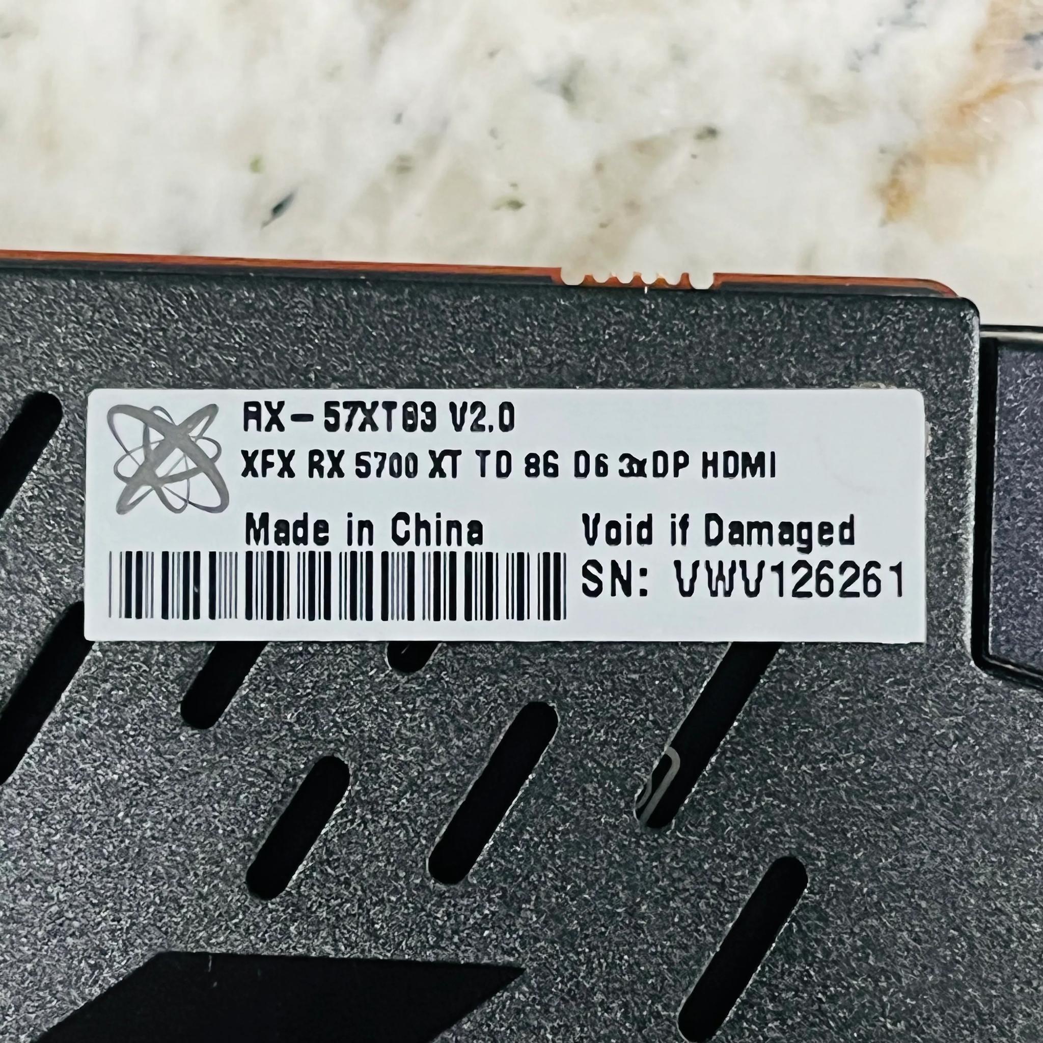 "READ" Broken For Parts RX-5700XT 8GB For Parts Or Someone who can fix it!!!