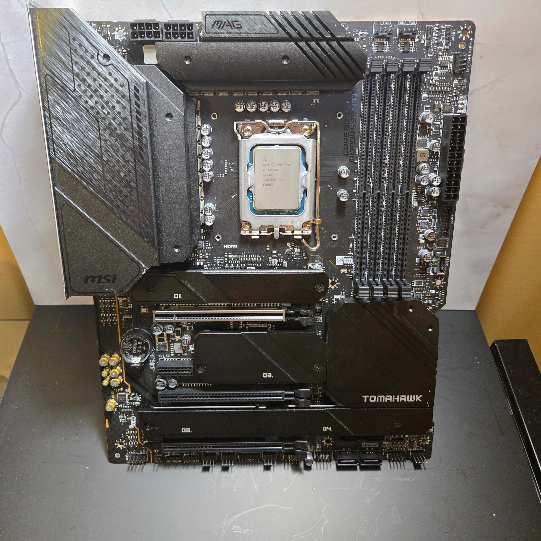 i9-12900K + Z690 Tomahawk WiFi DDR4 + 500GB SN770 CPU/Motherboard/SSD Combo