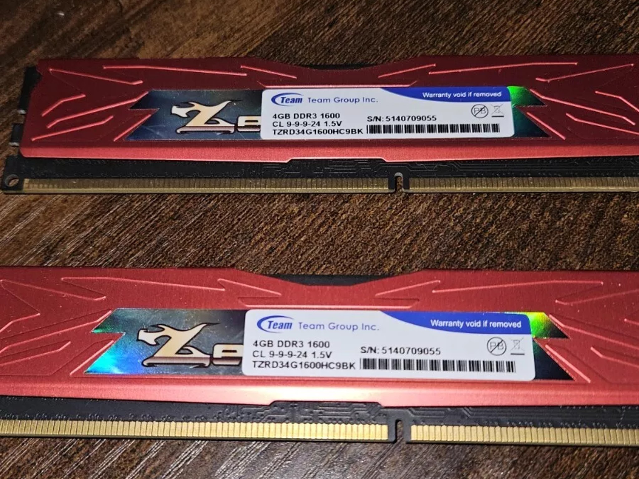 Team Group Zeus DDR3 1600 CL9 Memory 8GB (2x4GB)