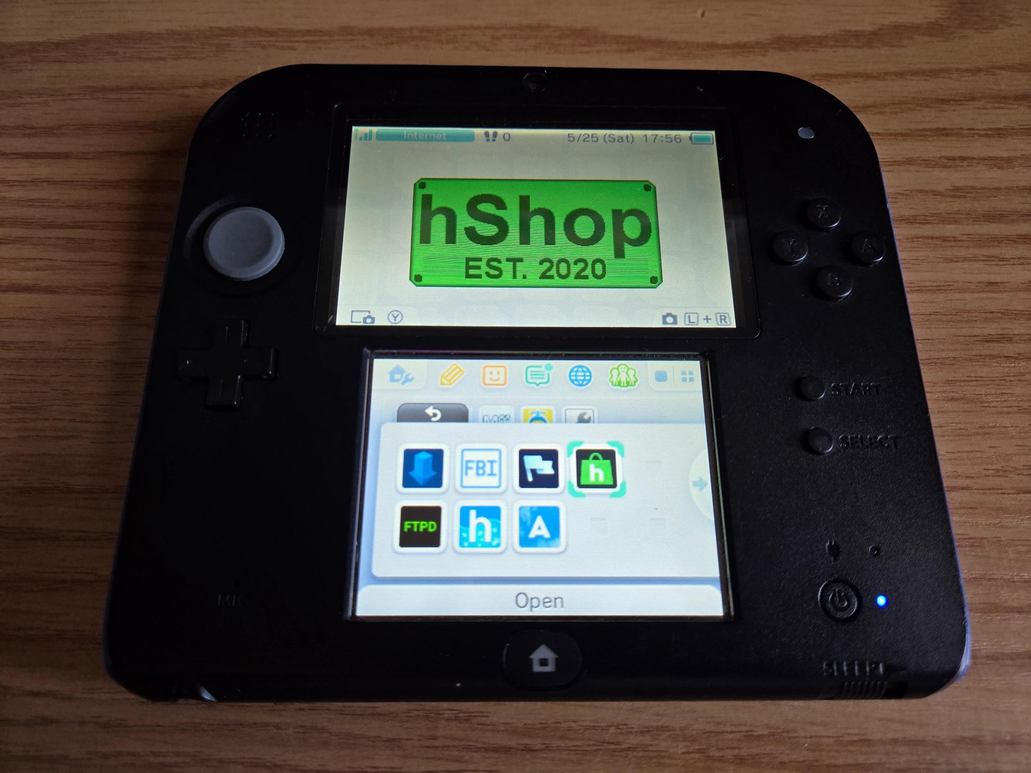CUSTOM SELLER REFURBISHED Nintendo 2DS Black/Blue Handheld Console Special Multipack