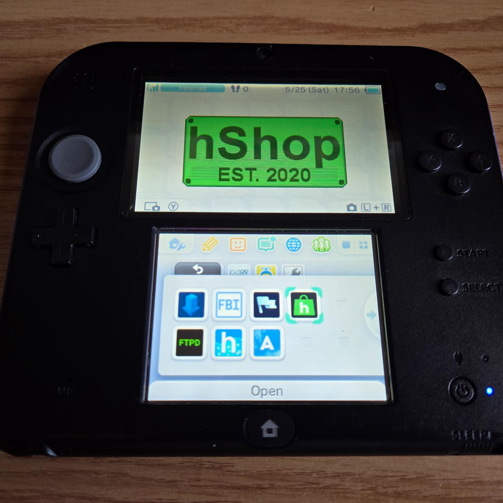 CUSTOM SELLER REFURBISHED Nintendo 2DS Black/Blue Handheld Console Special Multipack