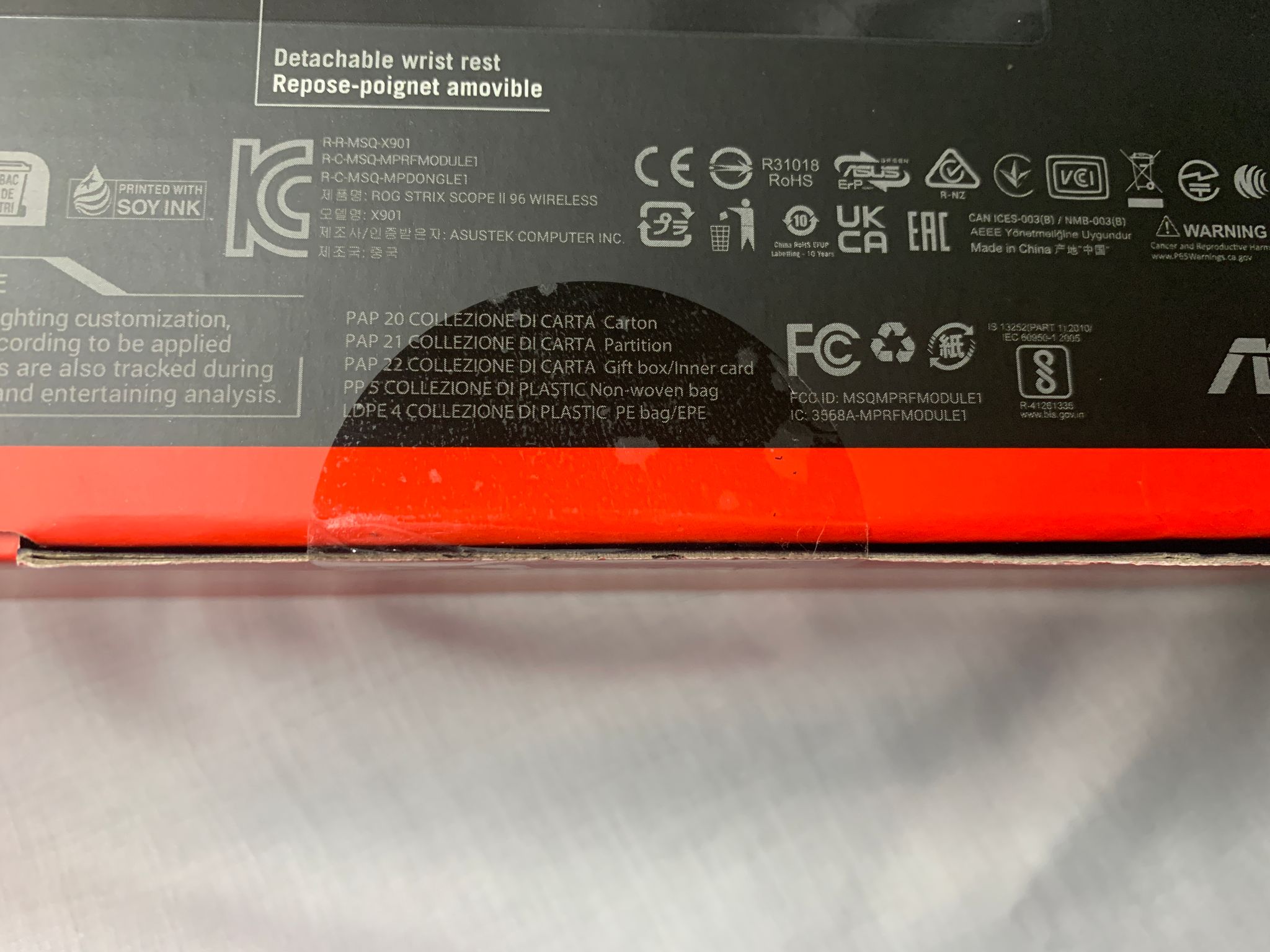 ASUS ROG STRIX Scope II 96 Wireless Keyboard NEW