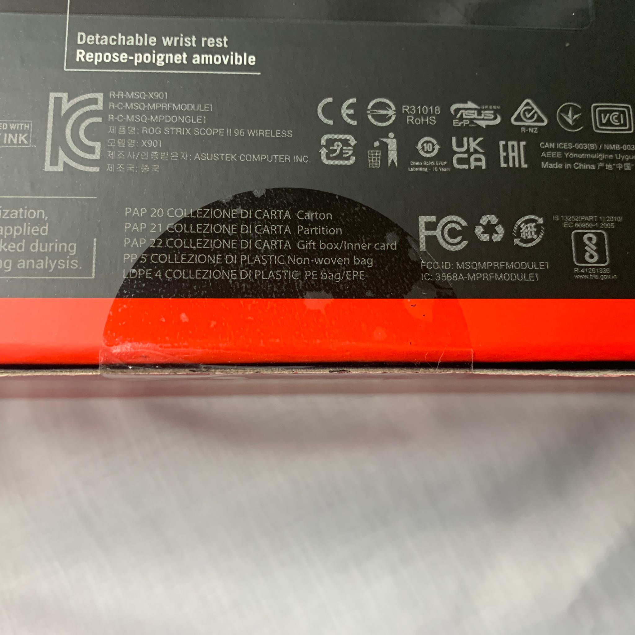 ASUS ROG STROX Scope II 96 Wireless Keyboard NEW