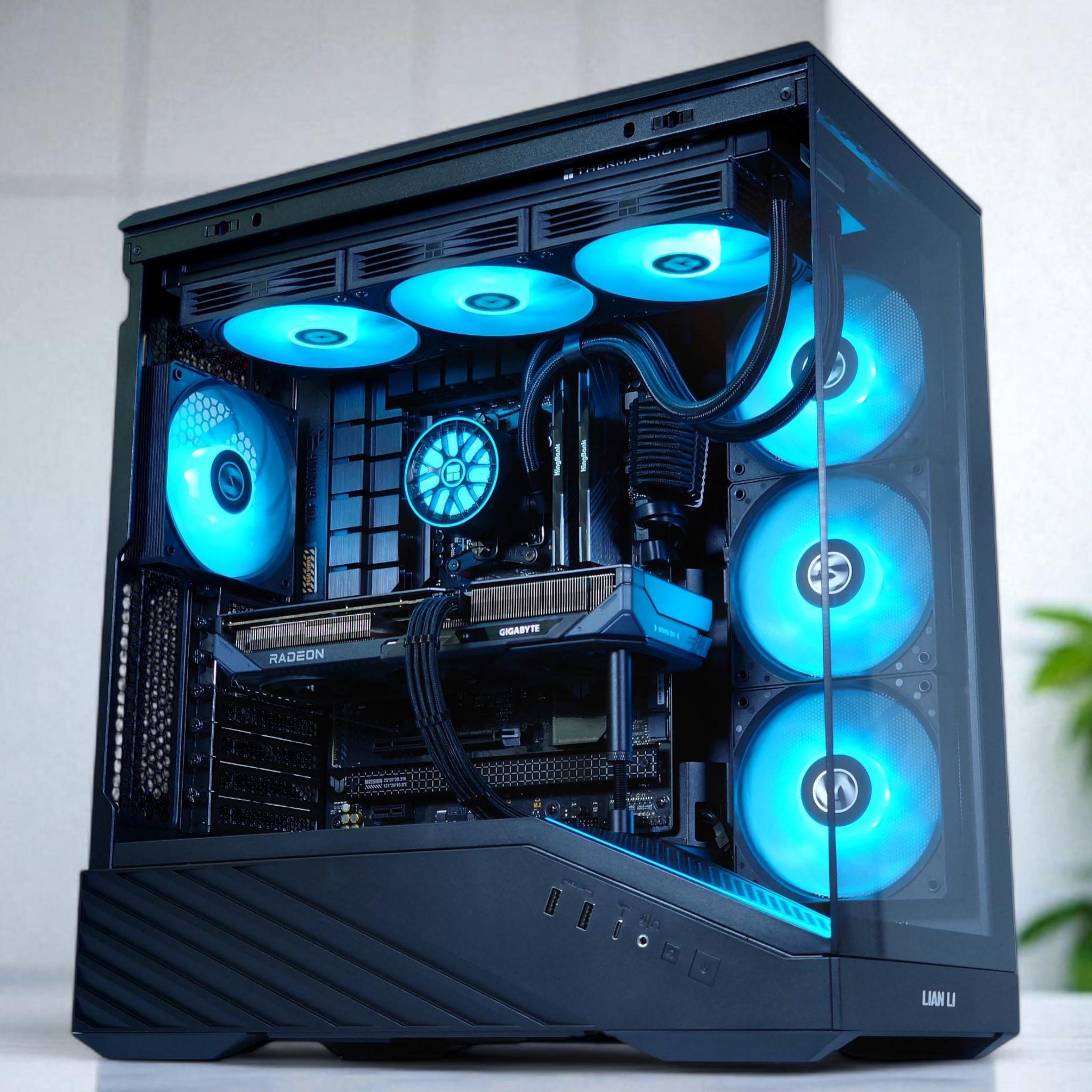 🖤❤️Liquid Cooled Gaming PC🚀AMD RX 7900 GRE 16GB🚀AMD Ryzen 7 7700🚀32GB DDR5🚀1TB SSD